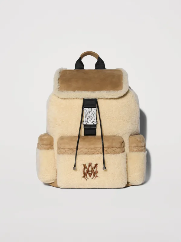 M.A. SHEARLING RUCKSACK - NATURAL made by AMIRI