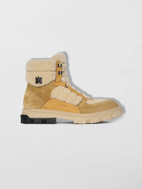 SHEARLING WORKMAN BOOT - TAN made by AMIRI