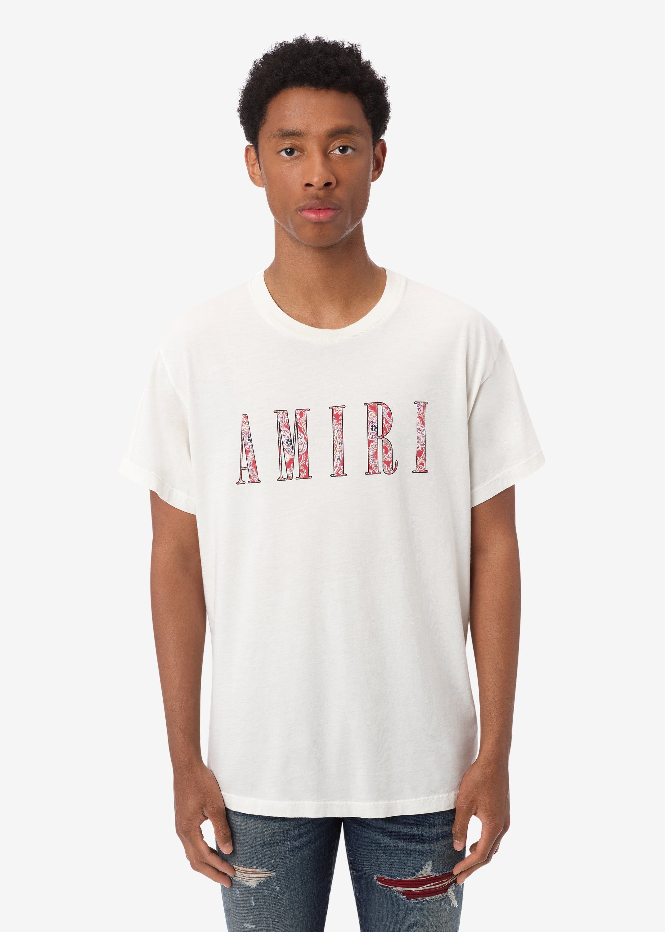 PAISLEY LOGO TEE - WHITE sold by AMIRI product image thumbnail 2