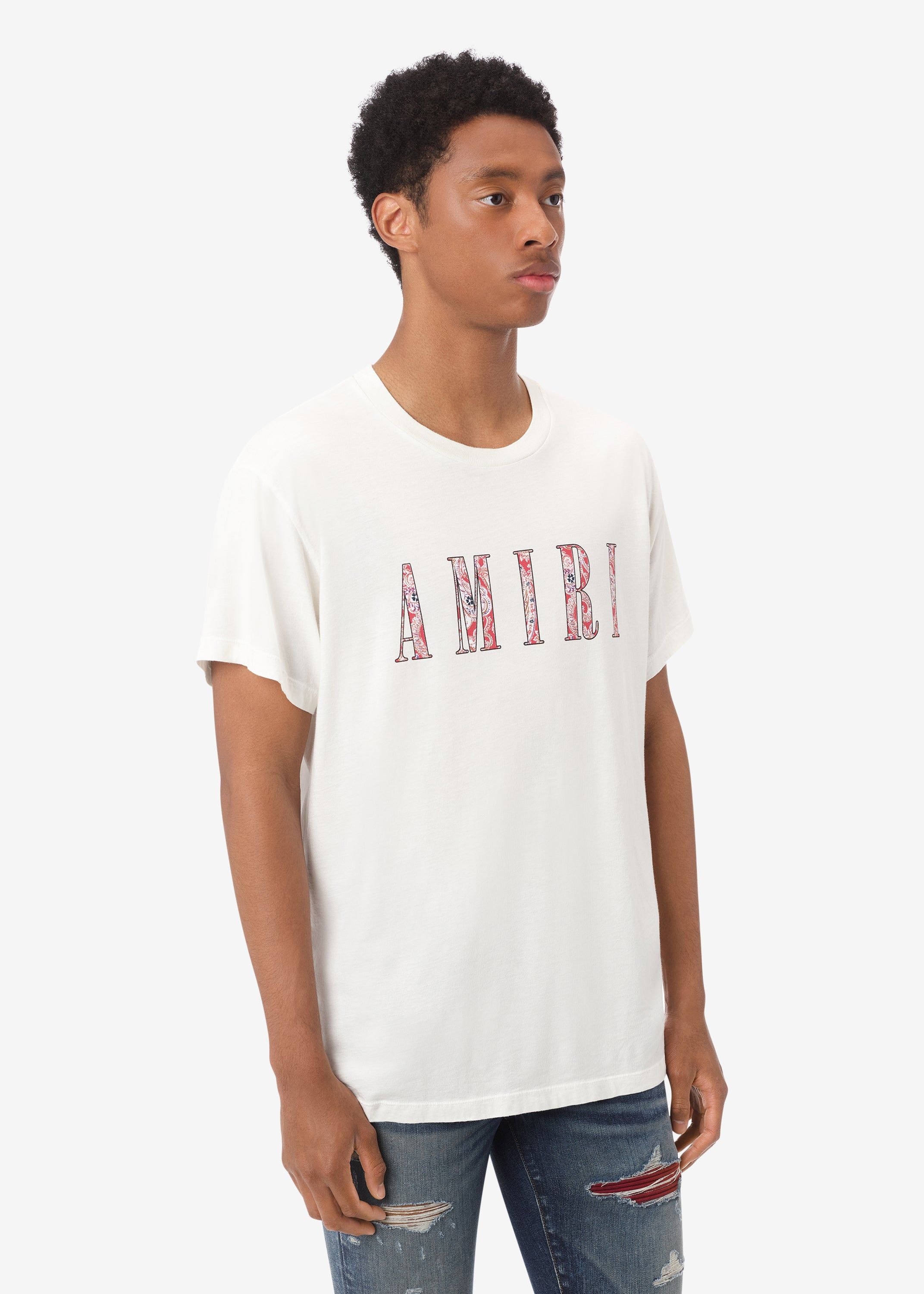 PAISLEY LOGO TEE - WHITE sold by AMIRI product image thumbnail 3