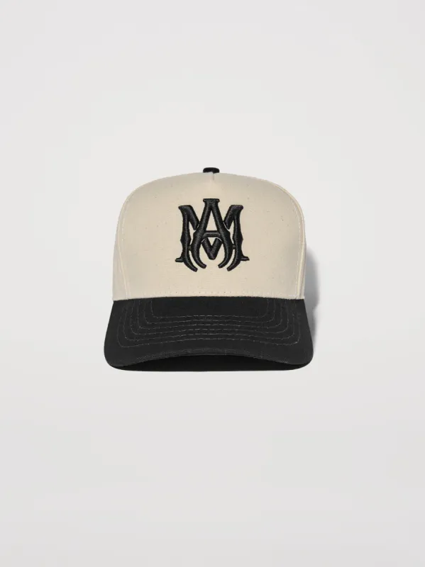 M.A. TWO TONE CANVAS HAT - BLACK / NATURAL sold by AMIRI
