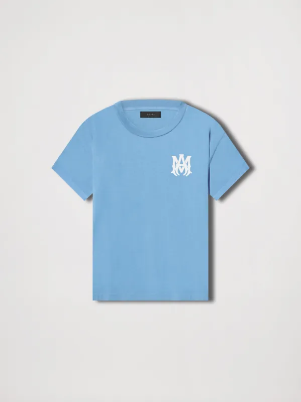 M.A. LOGO TEE - CAROLINA BLUE sold by AMIRI