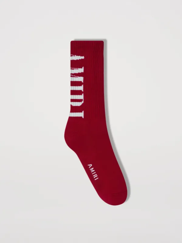 AMIRI CORE LOGO SOCK - RED sold by AMIRI