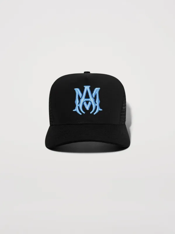 M.A. TRUCKER - BLACK CAROLINA BLUE sold by AMIRI