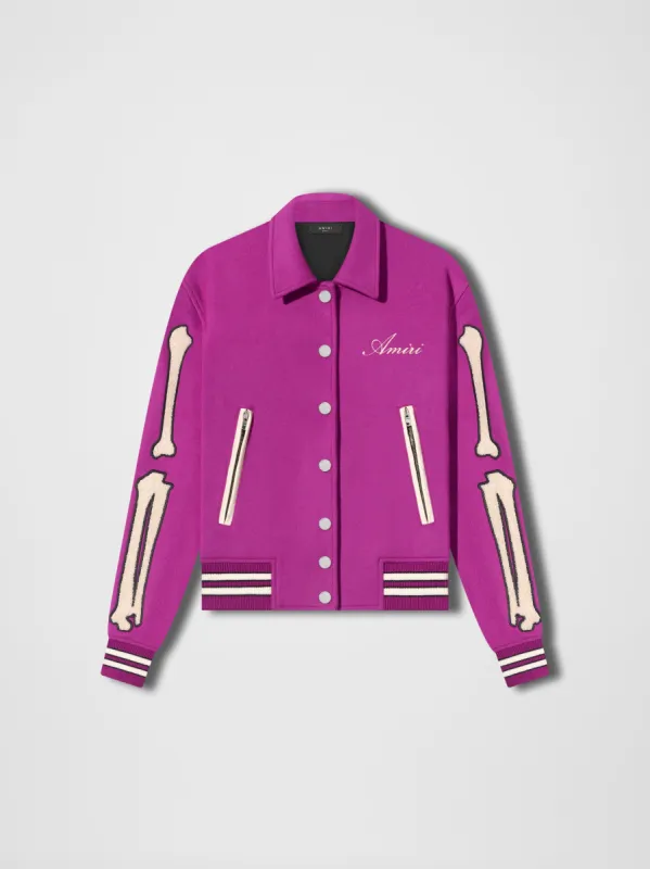 WOMEN - BONES JACKET - PURPLE sold by AMIRI