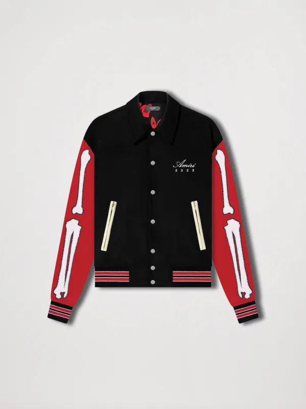 LUNAR NEW YEAR BONES JACKET - BLACK_RED sold by AMIRI