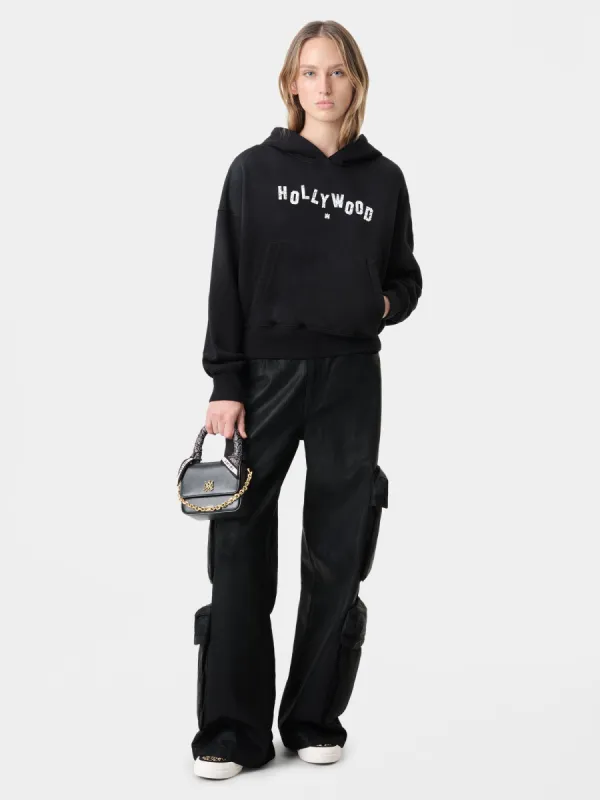 WOMEN - WOMEN'S HOLLYWOOD HOODIE - Faded Black made by AMIRI