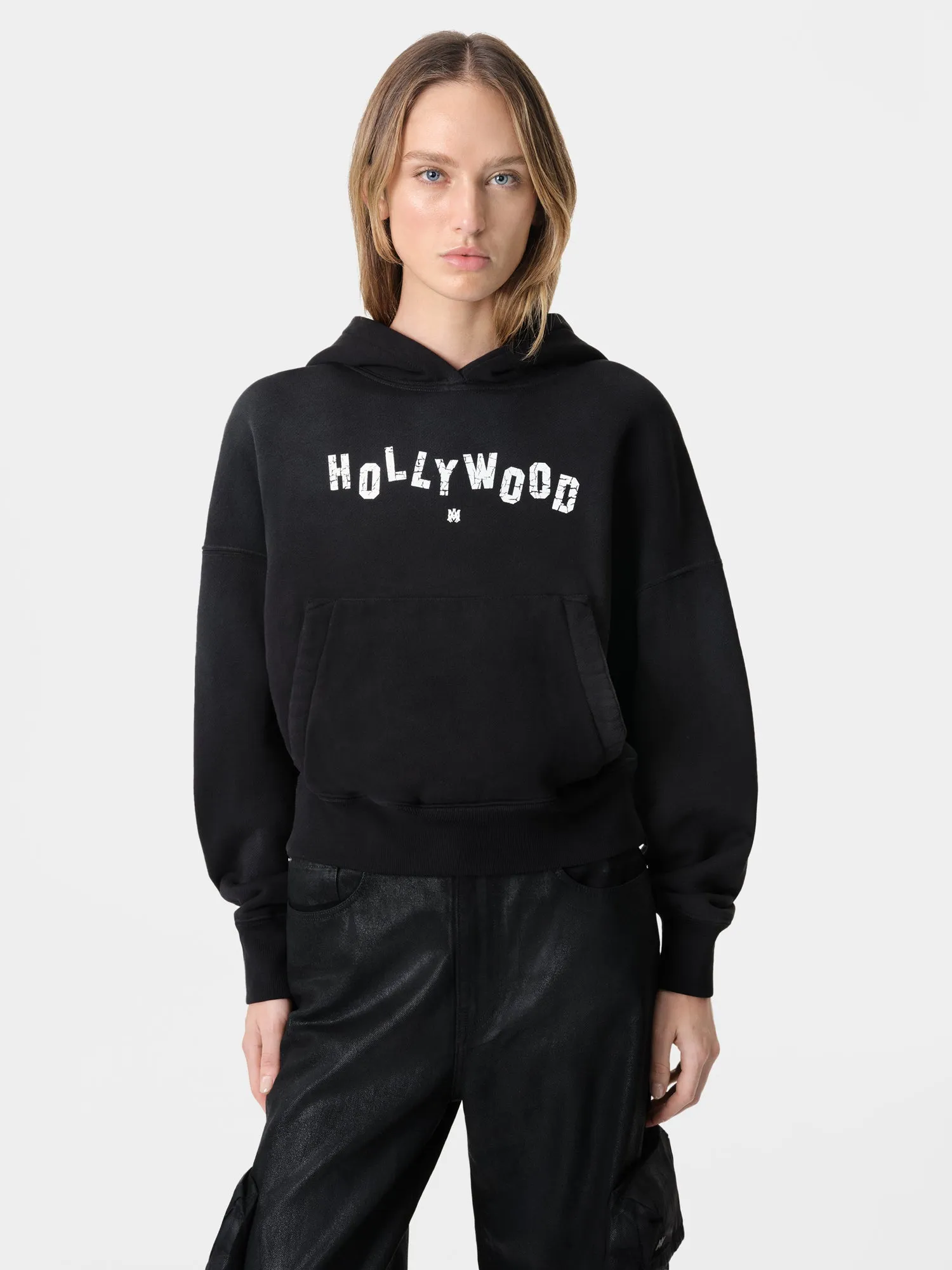 WOMEN - WOMEN'S HOLLYWOOD HOODIE - Faded Black sold by AMIRI product image thumbnail 2