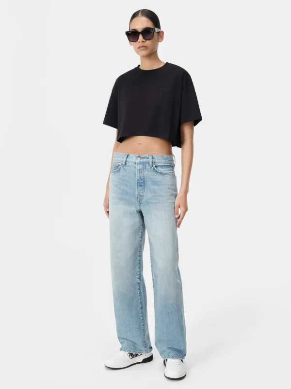 WOMEN - WOMEN'S WIDE STRAIGHT JEAN - True Blue sold by AMIRI