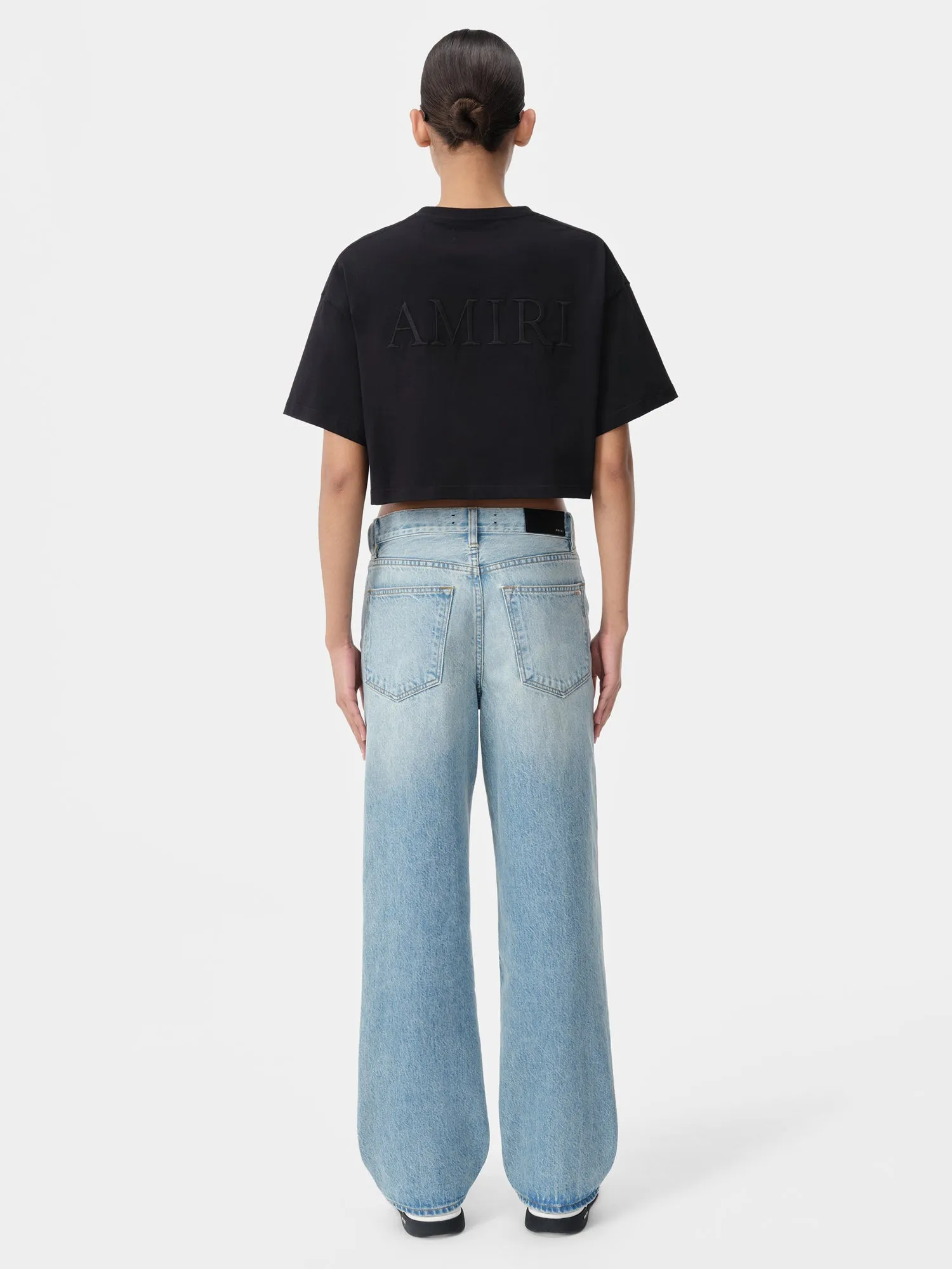 WOMEN - WOMEN'S WIDE STRAIGHT JEAN - True Blue sold by AMIRI product image thumbnail 4