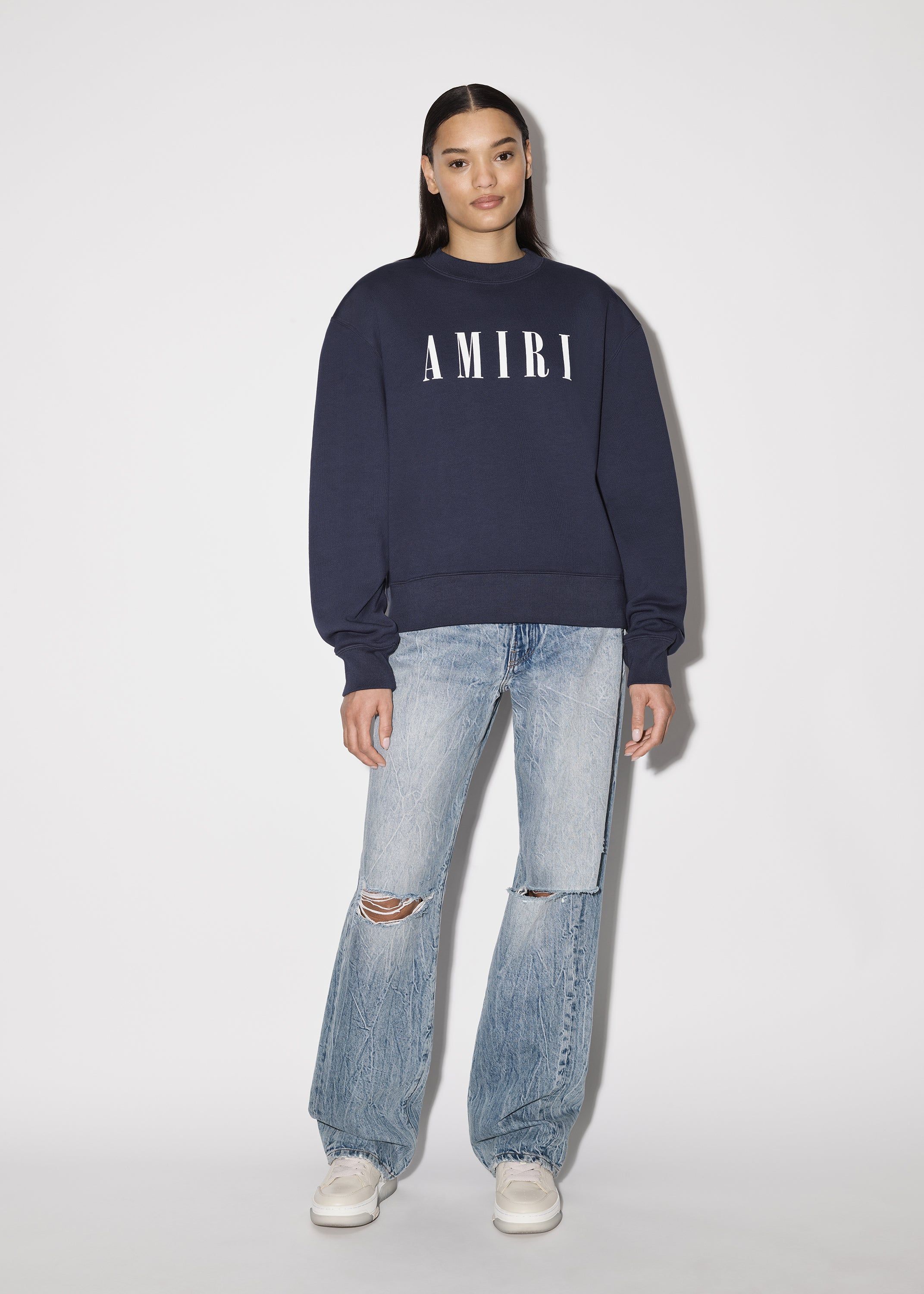 WOMEN - CORE LOGO CREW - NAVY sold by AMIRI product image thumbnail 2
