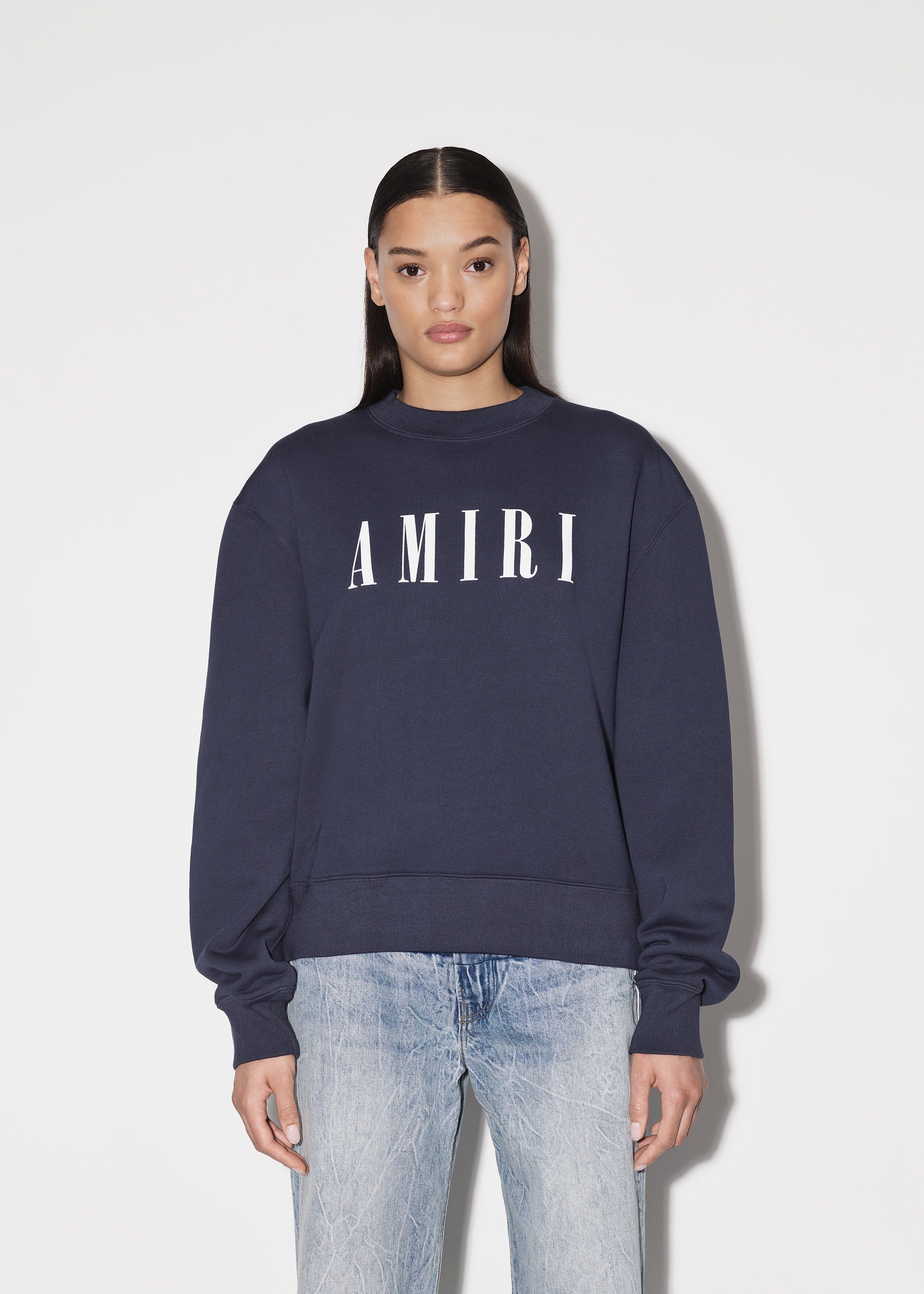 WOMEN - CORE LOGO CREW - NAVY sold by AMIRI product image thumbnail 3