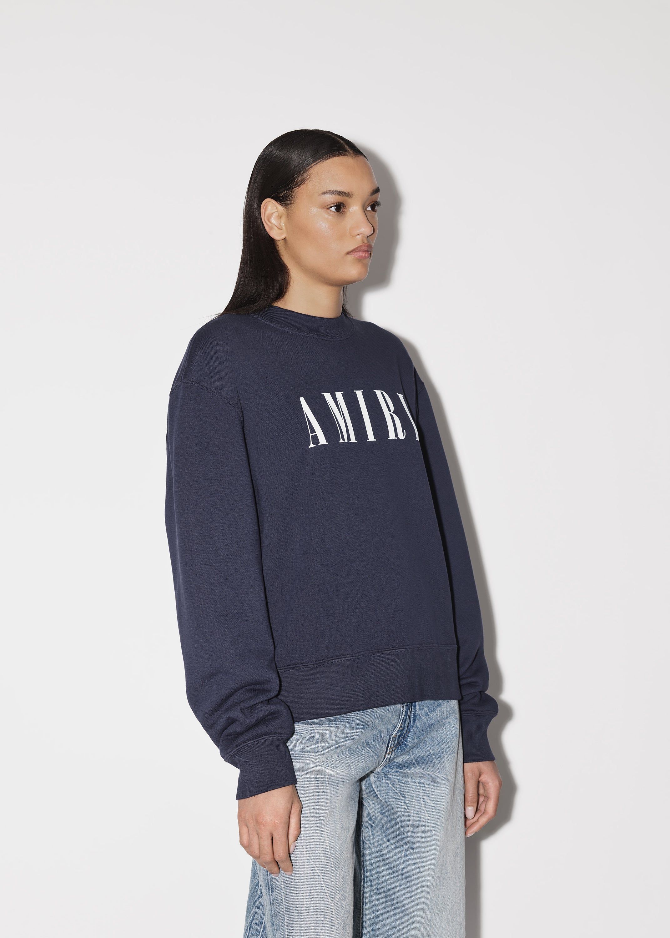 WOMEN - CORE LOGO CREW - NAVY sold by AMIRI product image thumbnail 4