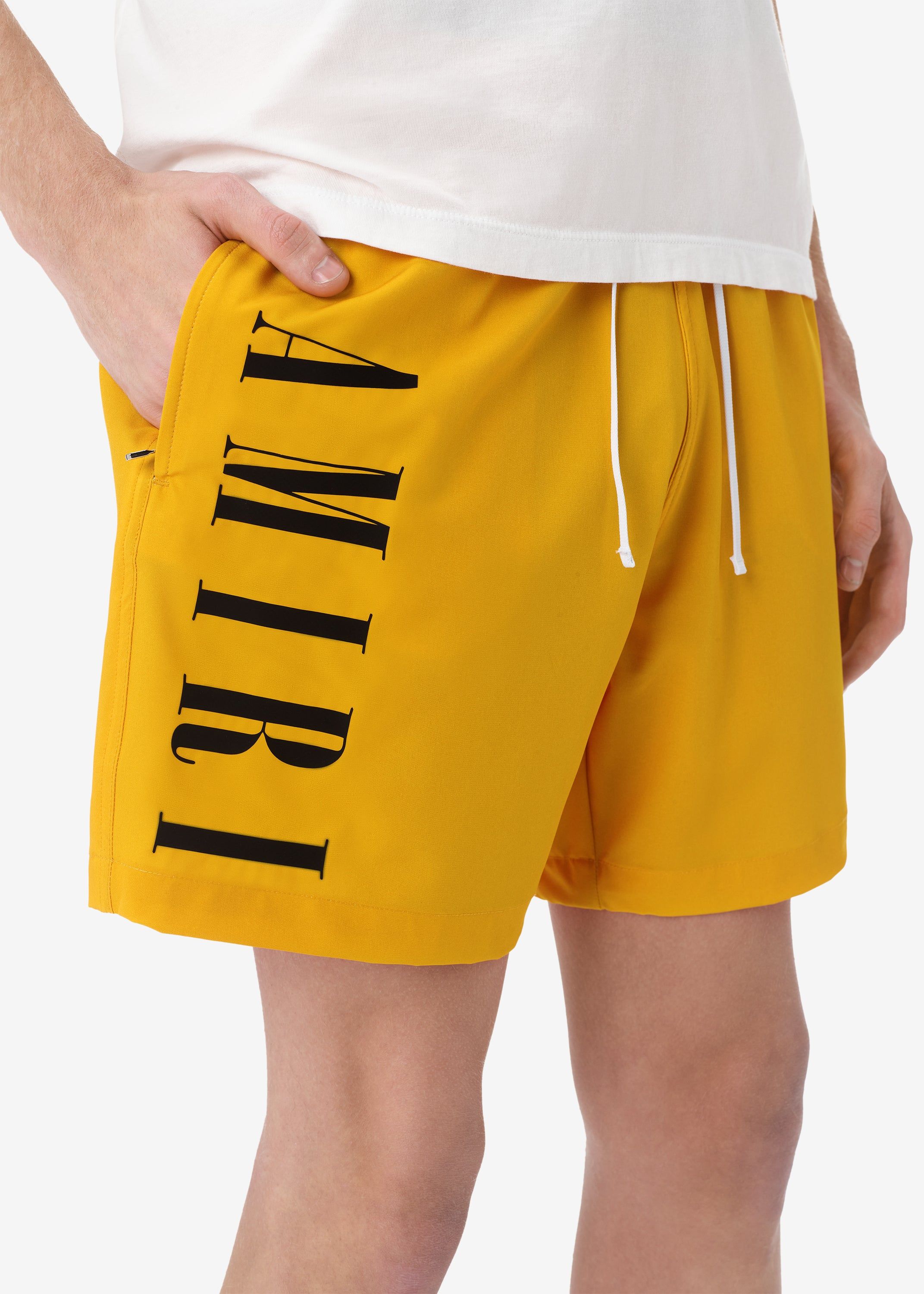 VERTICAL LOGO SWIM TRUNKS - GOLD sold by AMIRI product image thumbnail 5