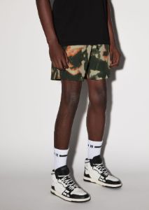 TIE DYE CAMO SWIM TRUNK - ORANGE sold by AMIRI