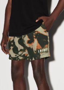 TIE DYE CAMO SWIM TRUNK - ORANGE sold by AMIRI