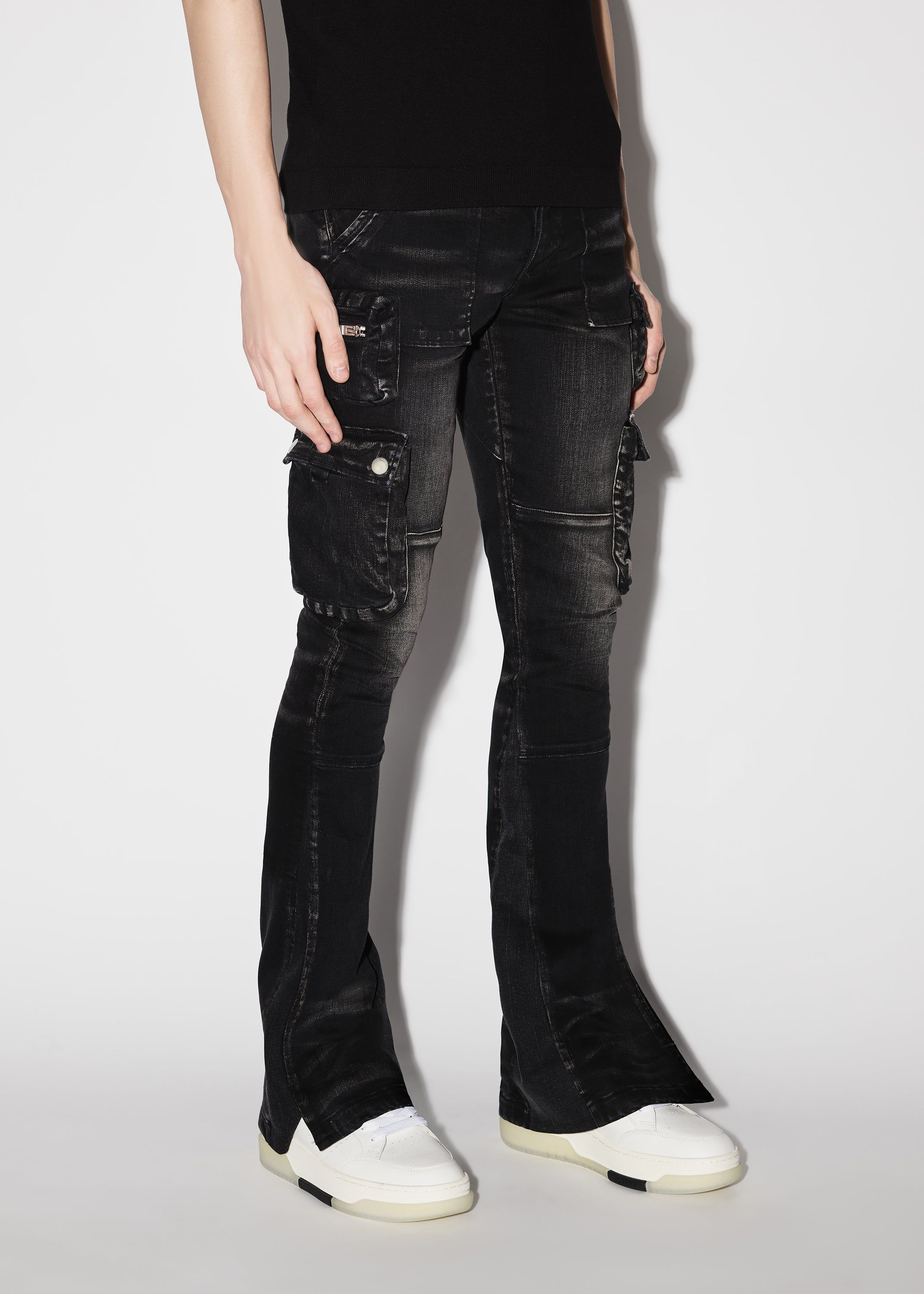 CARGO FLARE JEAN - AGED BLACK sold by AMIRI product image thumbnail 4
