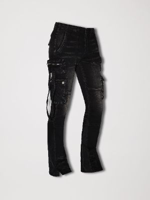 CARGO FLARE JEAN - AGED BLACK made by AMIRI