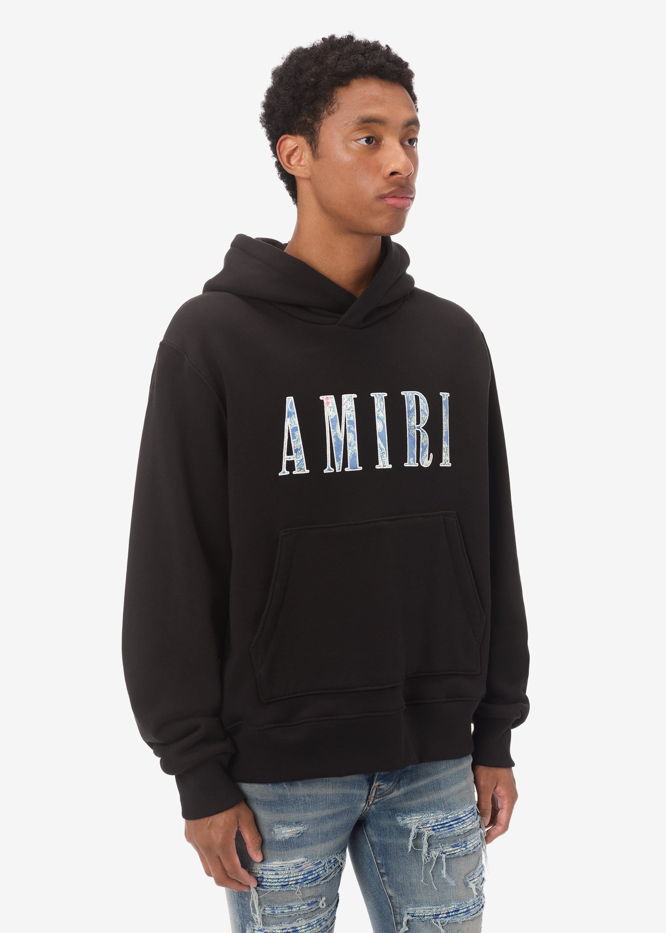 PAISLEY CORE LOGO HOODIE - BLACK sold by AMIRI product image thumbnail 3
