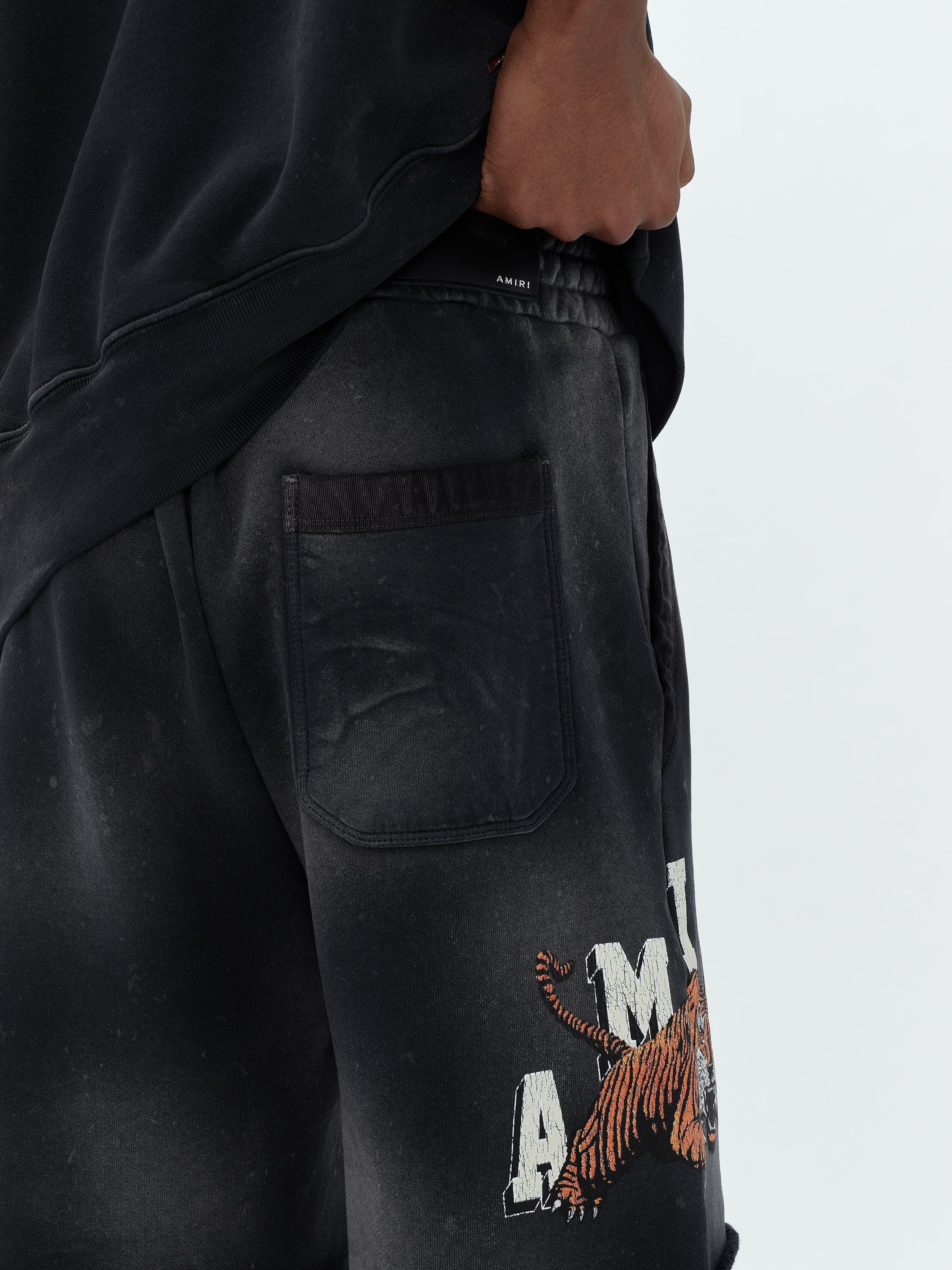 VINTAGE TIGER SWEATSHORT - BLACK sold by AMIRI product image thumbnail 7