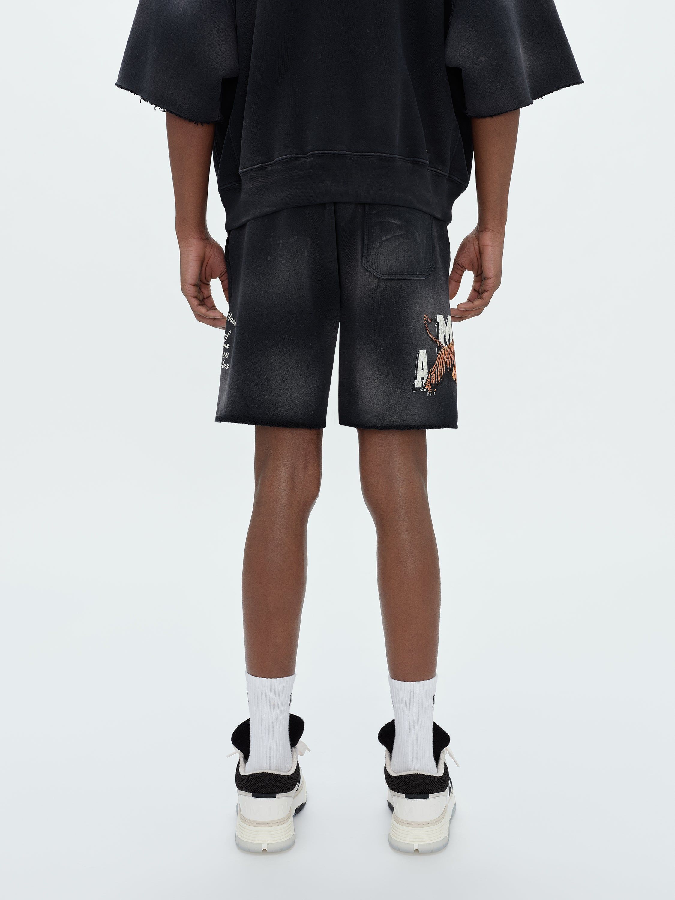 VINTAGE TIGER SWEATSHORT - BLACK sold by AMIRI product image thumbnail 4