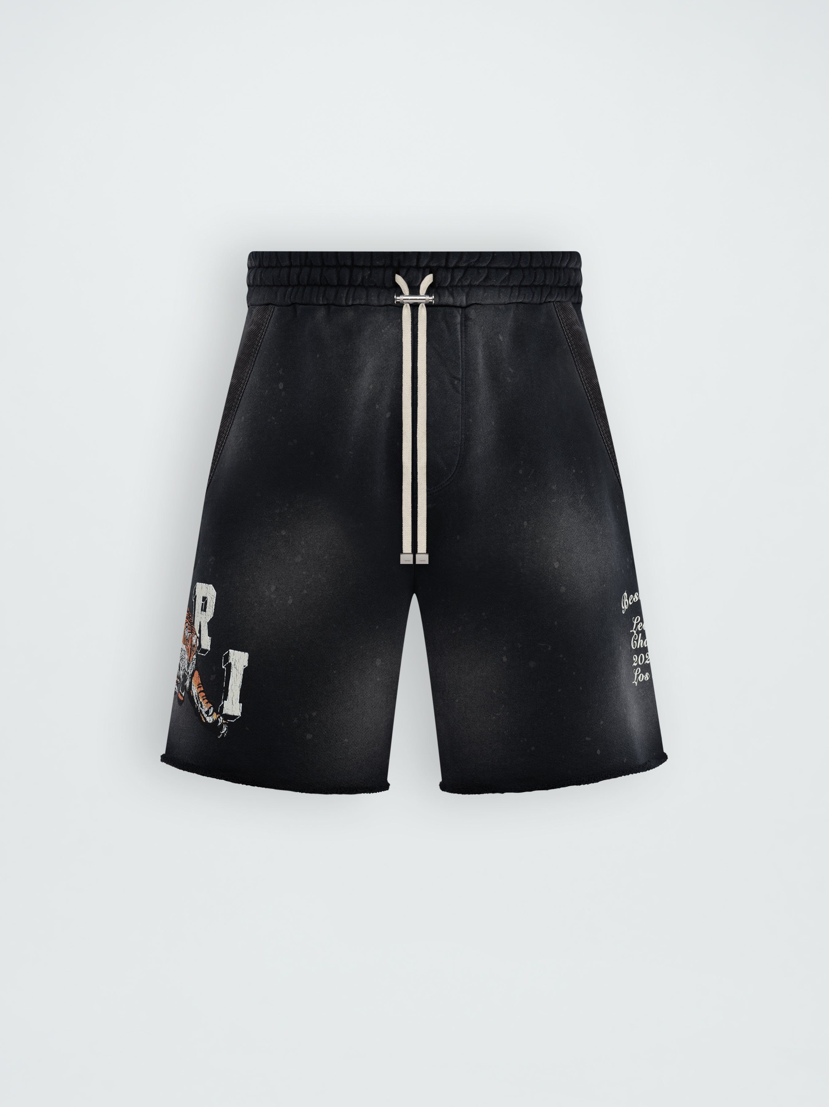 VINTAGE TIGER SWEATSHORT - BLACK sold by AMIRI
