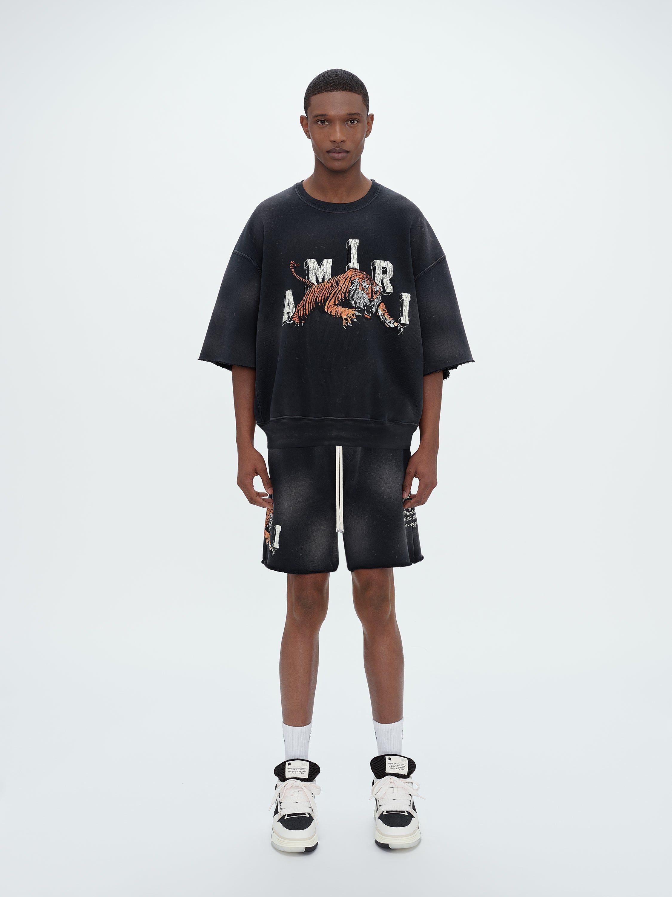 VINTAGE TIGER SWEATSHORT - BLACK sold by AMIRI product image thumbnail 2