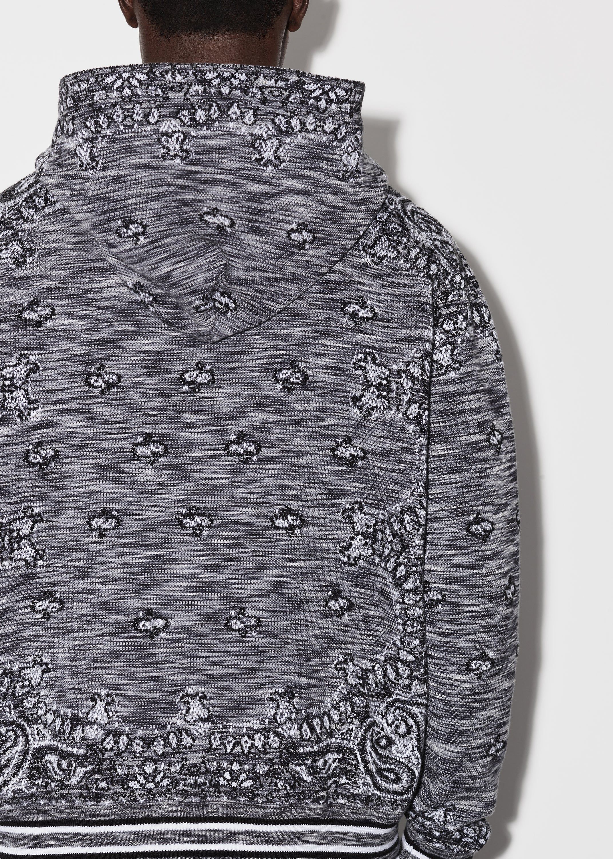 SPACE DYE BANDANA HOODIE - BLACK sold by AMIRI product image thumbnail 6