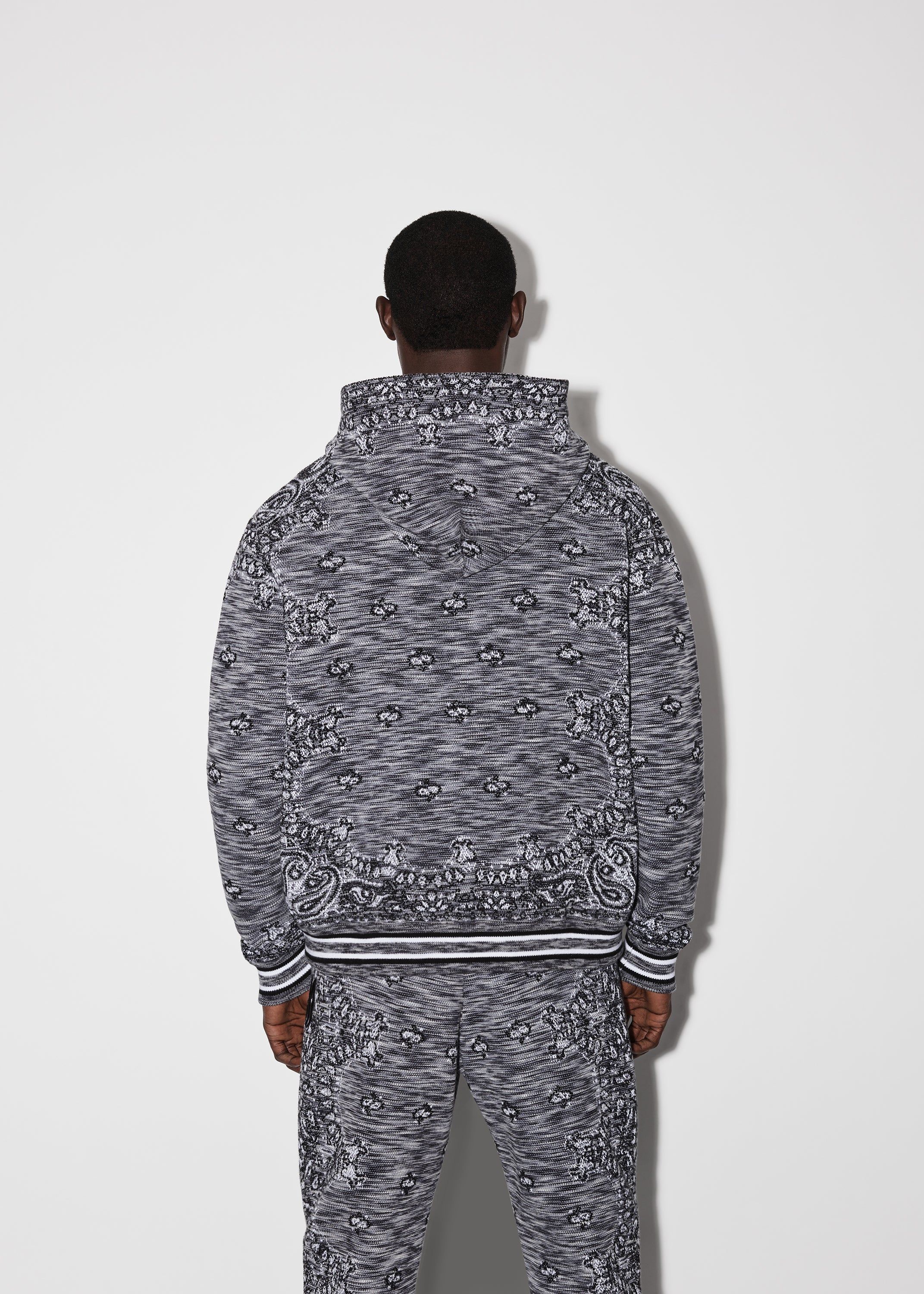 SPACE DYE BANDANA HOODIE - BLACK sold by AMIRI product image thumbnail 4