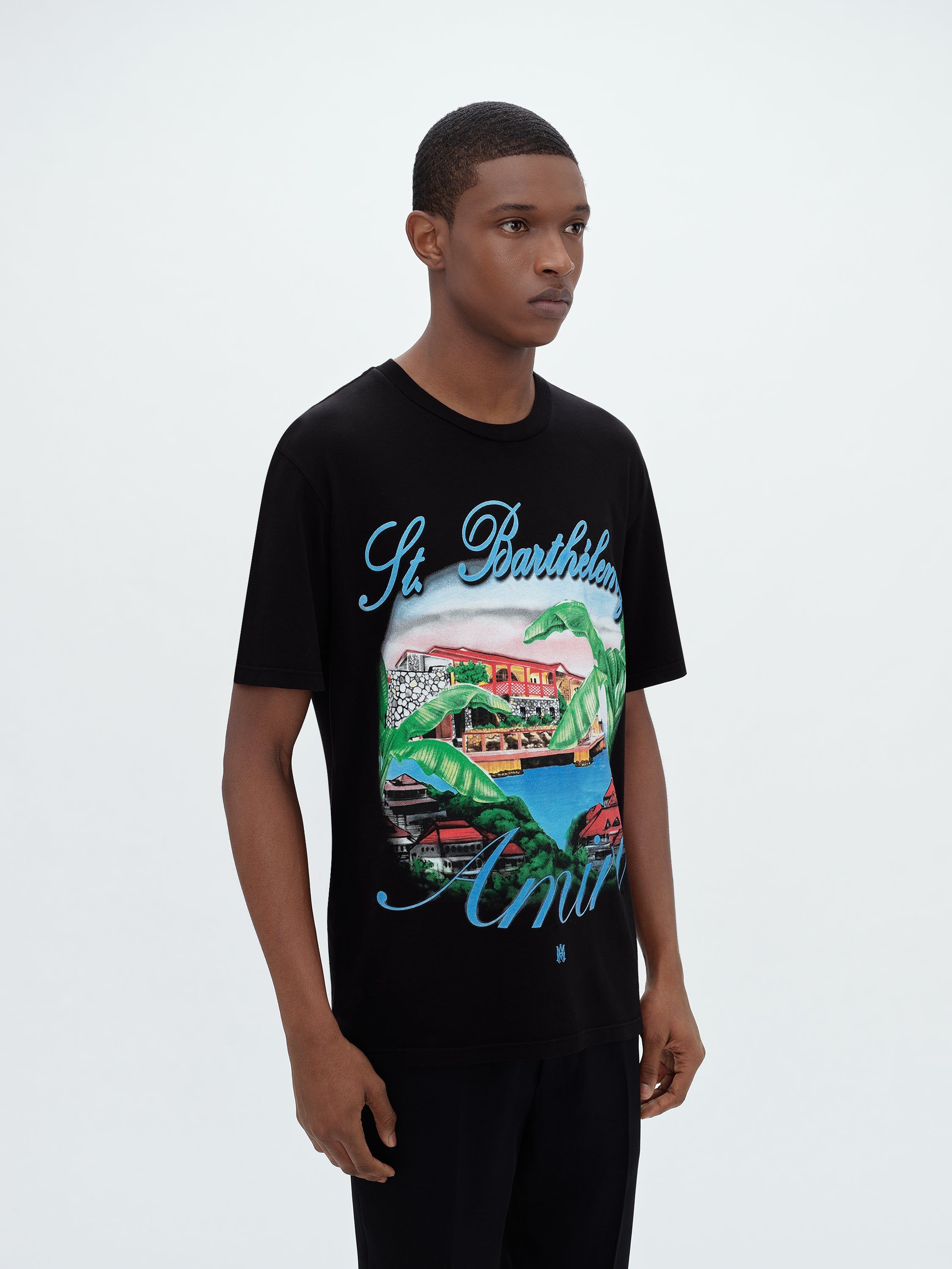 EDEN ROCK AIRBRUSH TEE - BLACK sold by AMIRI product image thumbnail 3