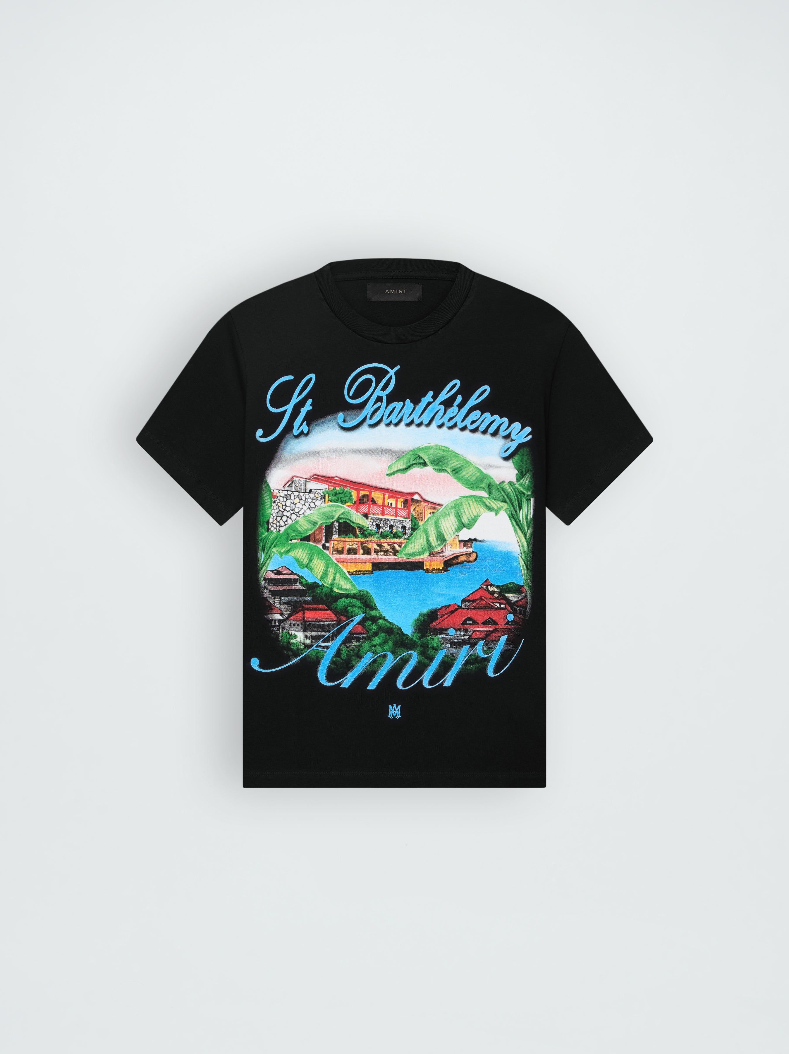 EDEN ROCK AIRBRUSH TEE - BLACK sold by AMIRI