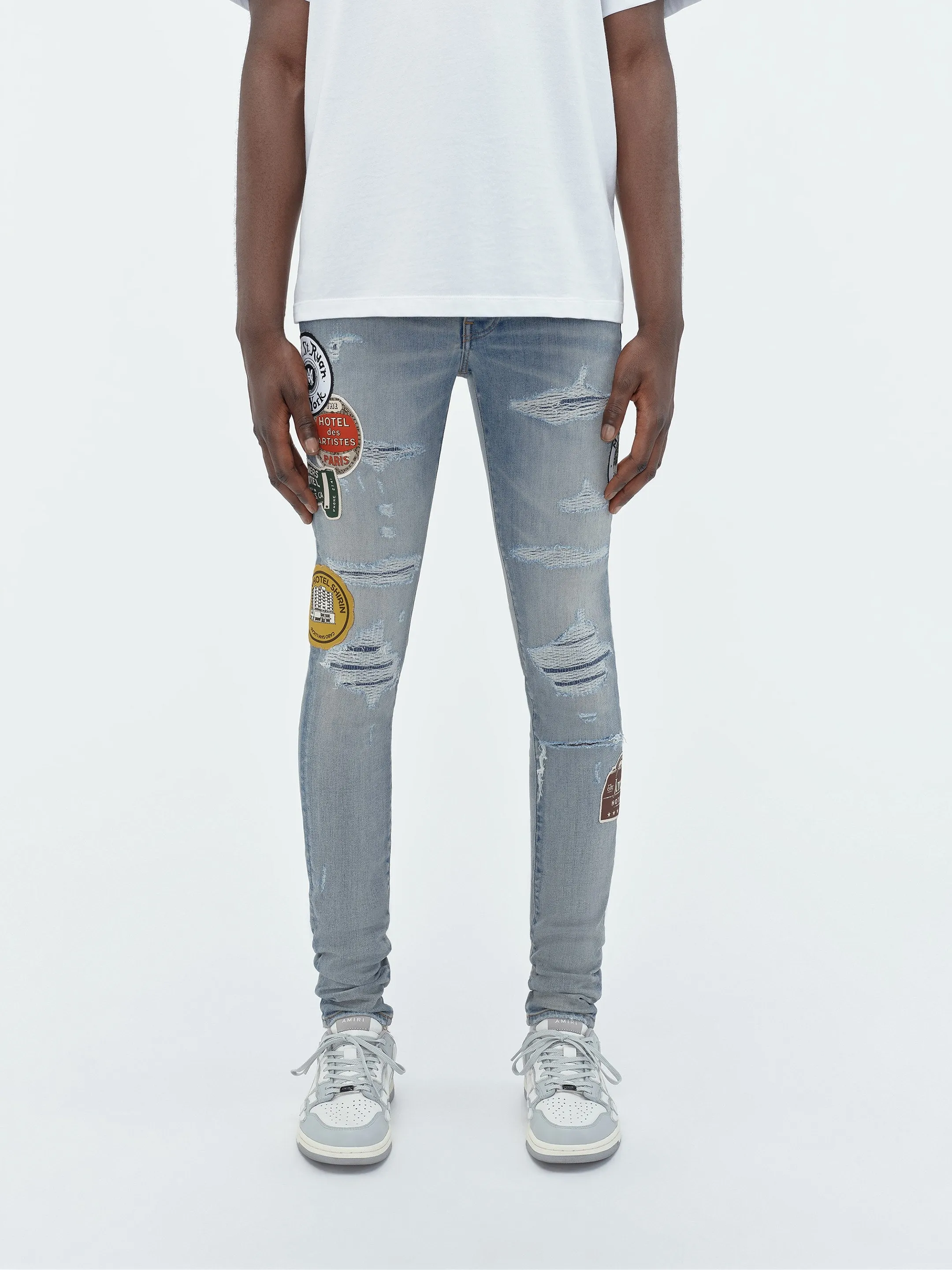 TRAVEL PATCH REPAIR JEAN - Antique Indigo sold by AMIRI product image thumbnail 3