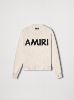 EYELASH LOGO CREW - ALABASTER sold by AMIRI