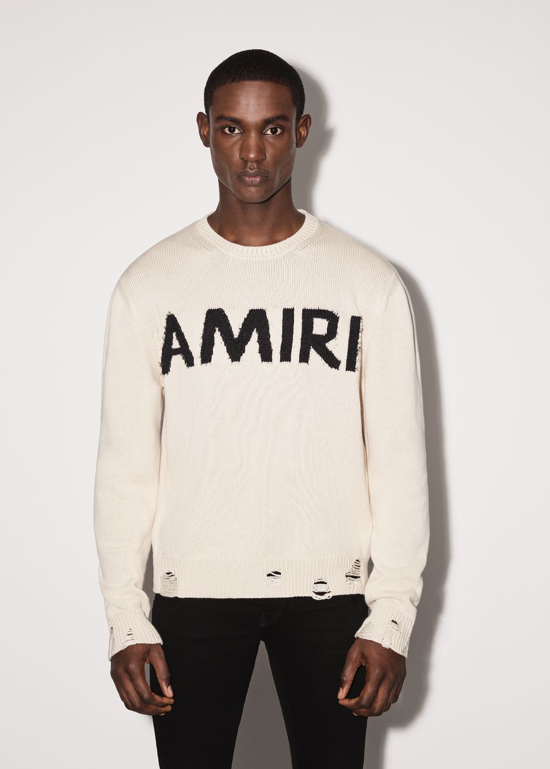 EYELASH LOGO CREW - ALABASTER sold by AMIRI product image thumbnail 2