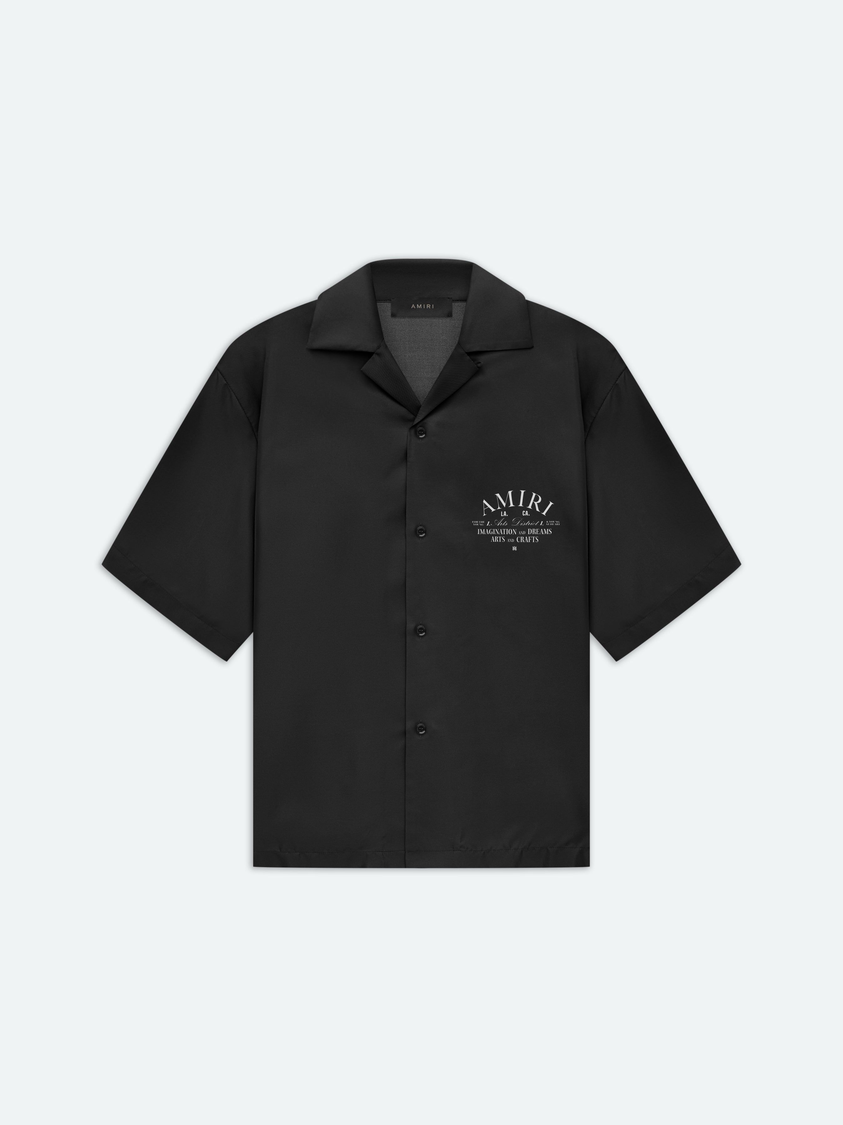 AMIRI ARTS DISTRICT SILK SHIRT - Black sold by AMIRI