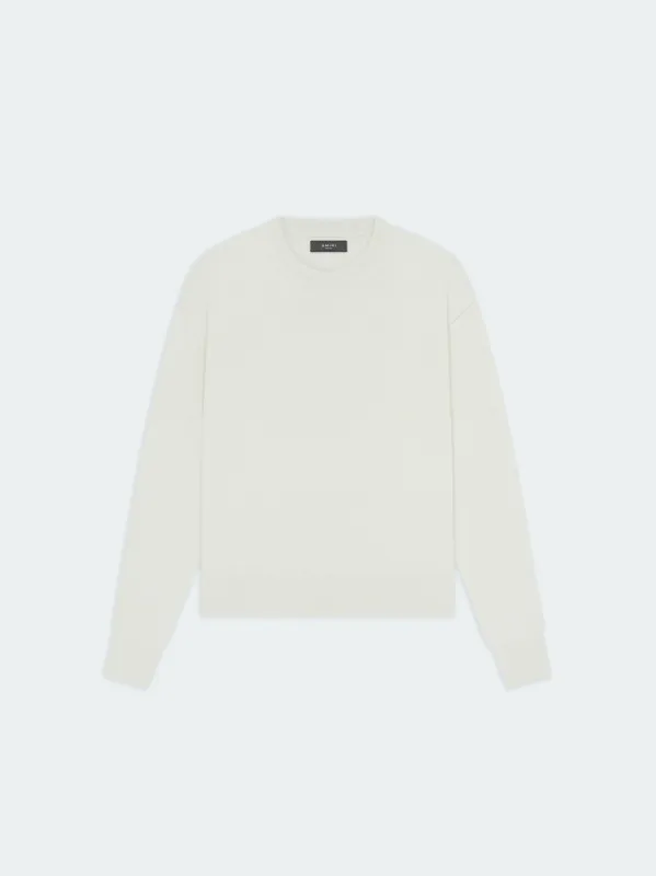 LONG SLEEVE CREW-ALABASTER sold by AMIRI