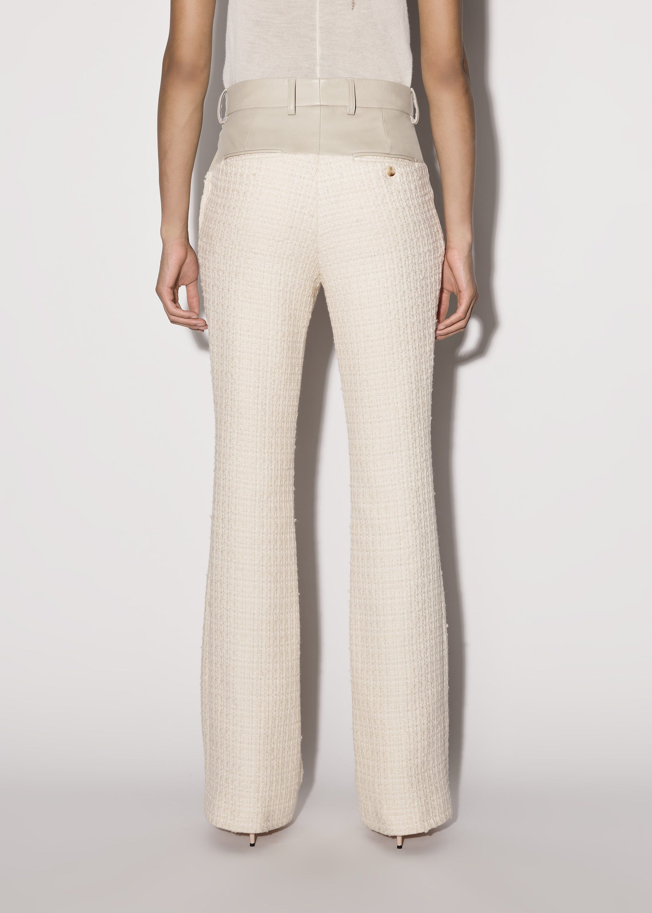 WOMEN - HYBRID BOOTLEG TROUSER - ALABASTER sold by AMIRI product image thumbnail 5