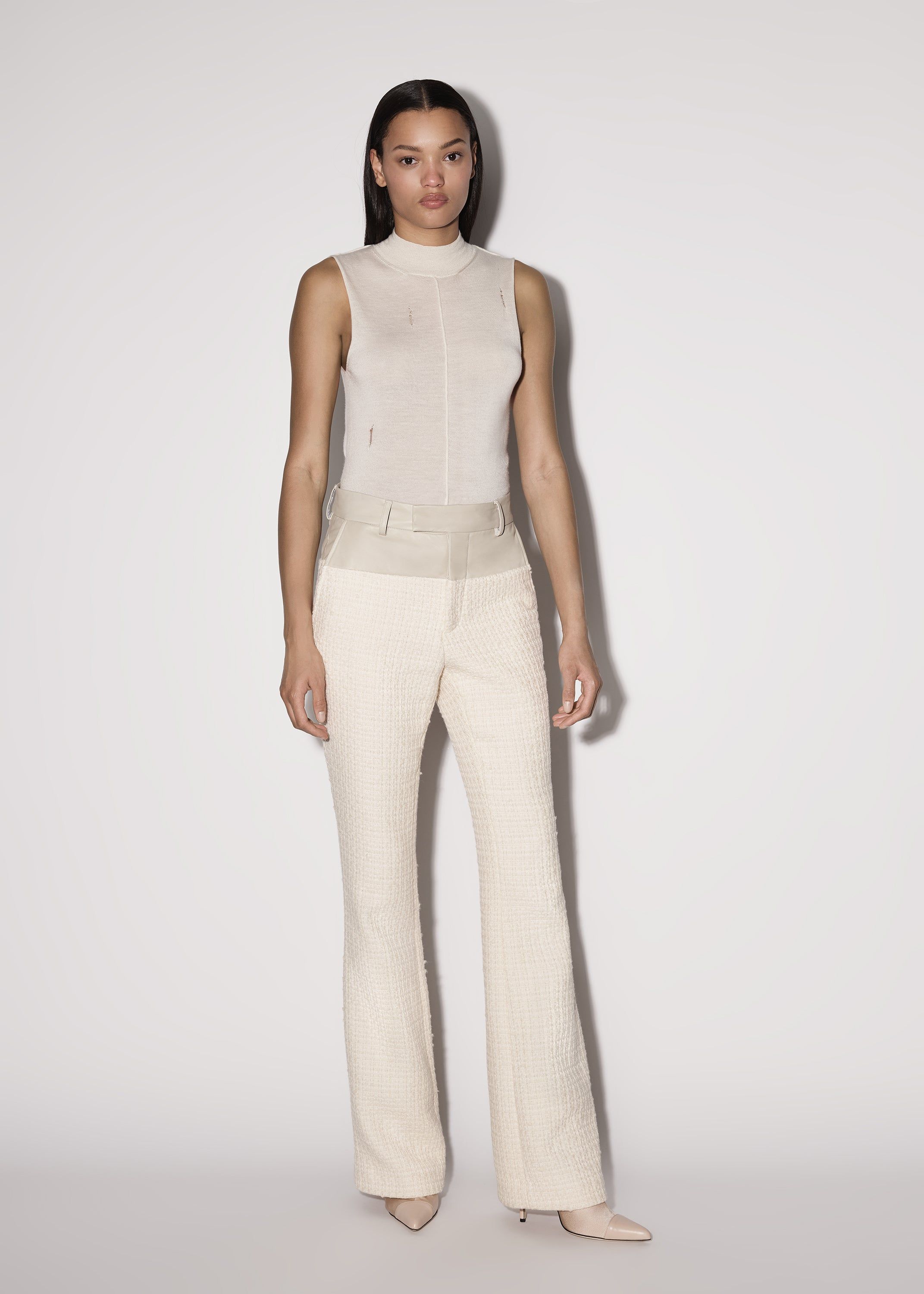 WOMEN - HYBRID BOOTLEG TROUSER - ALABASTER sold by AMIRI product image thumbnail 2