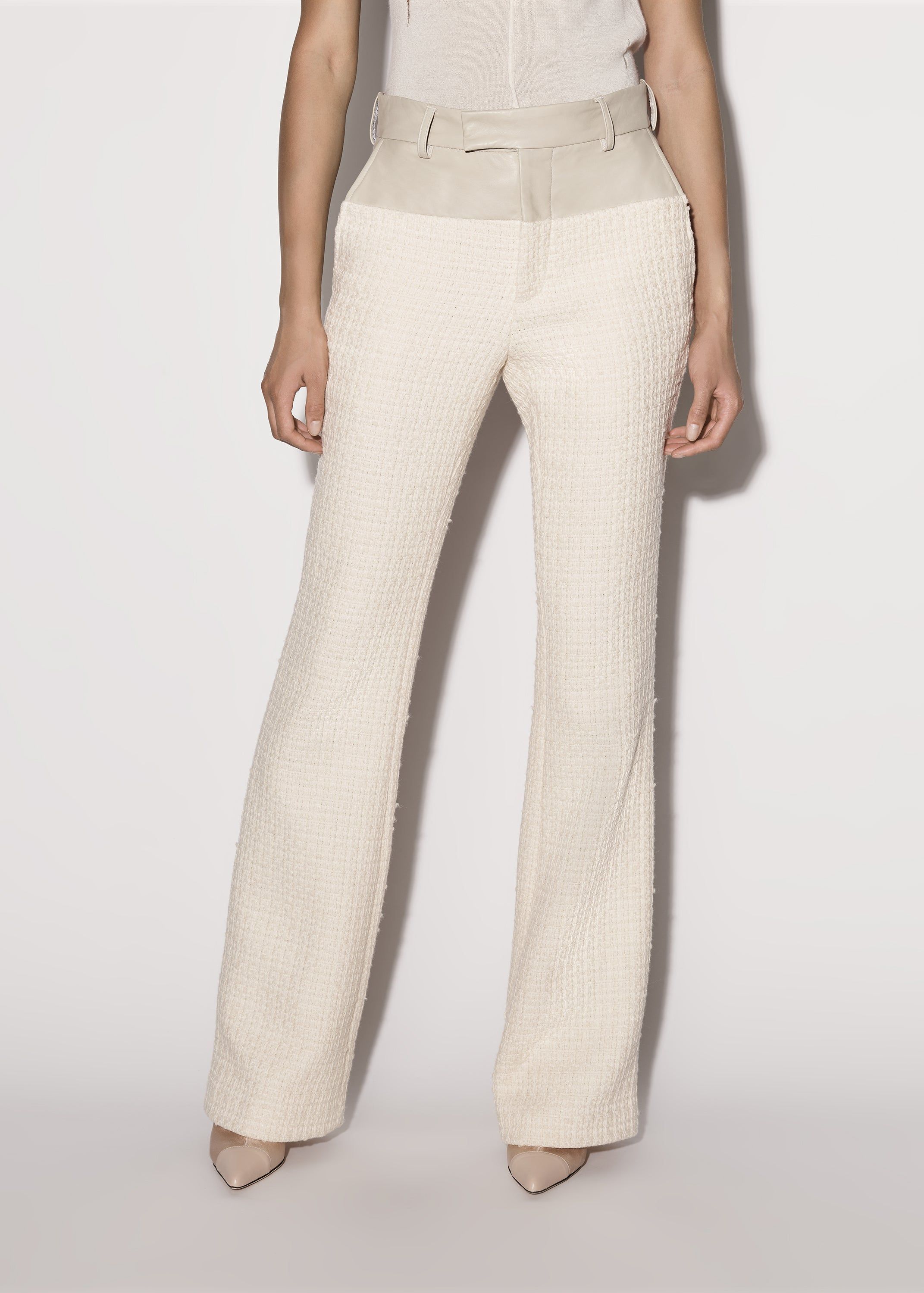 WOMEN - HYBRID BOOTLEG TROUSER - ALABASTER sold by AMIRI product image thumbnail 3
