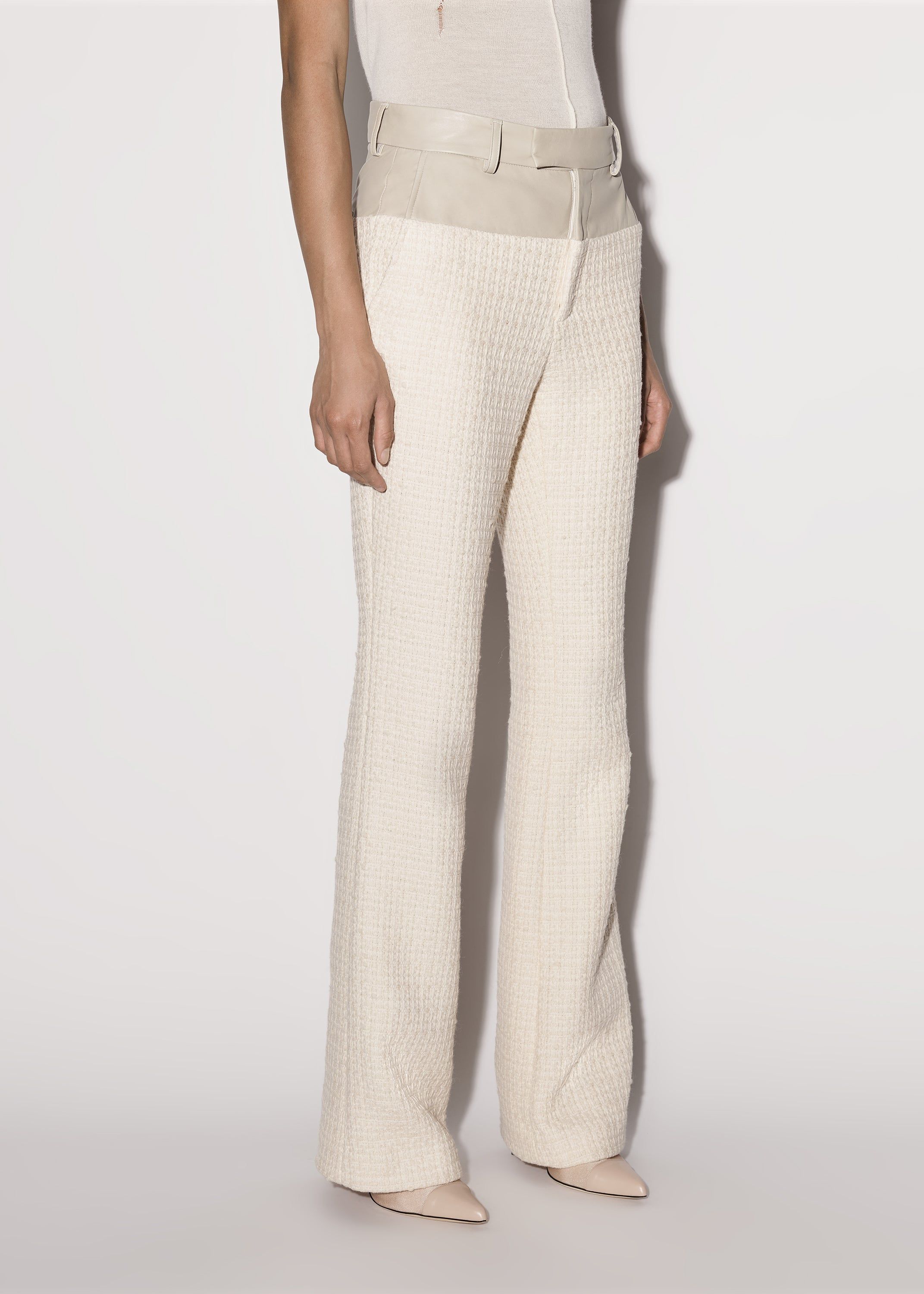 WOMEN - HYBRID BOOTLEG TROUSER - ALABASTER sold by AMIRI product image thumbnail 4