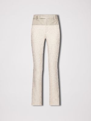 WOMEN - HYBRID BOOTLEG TROUSER - ALABASTER sold by AMIRI