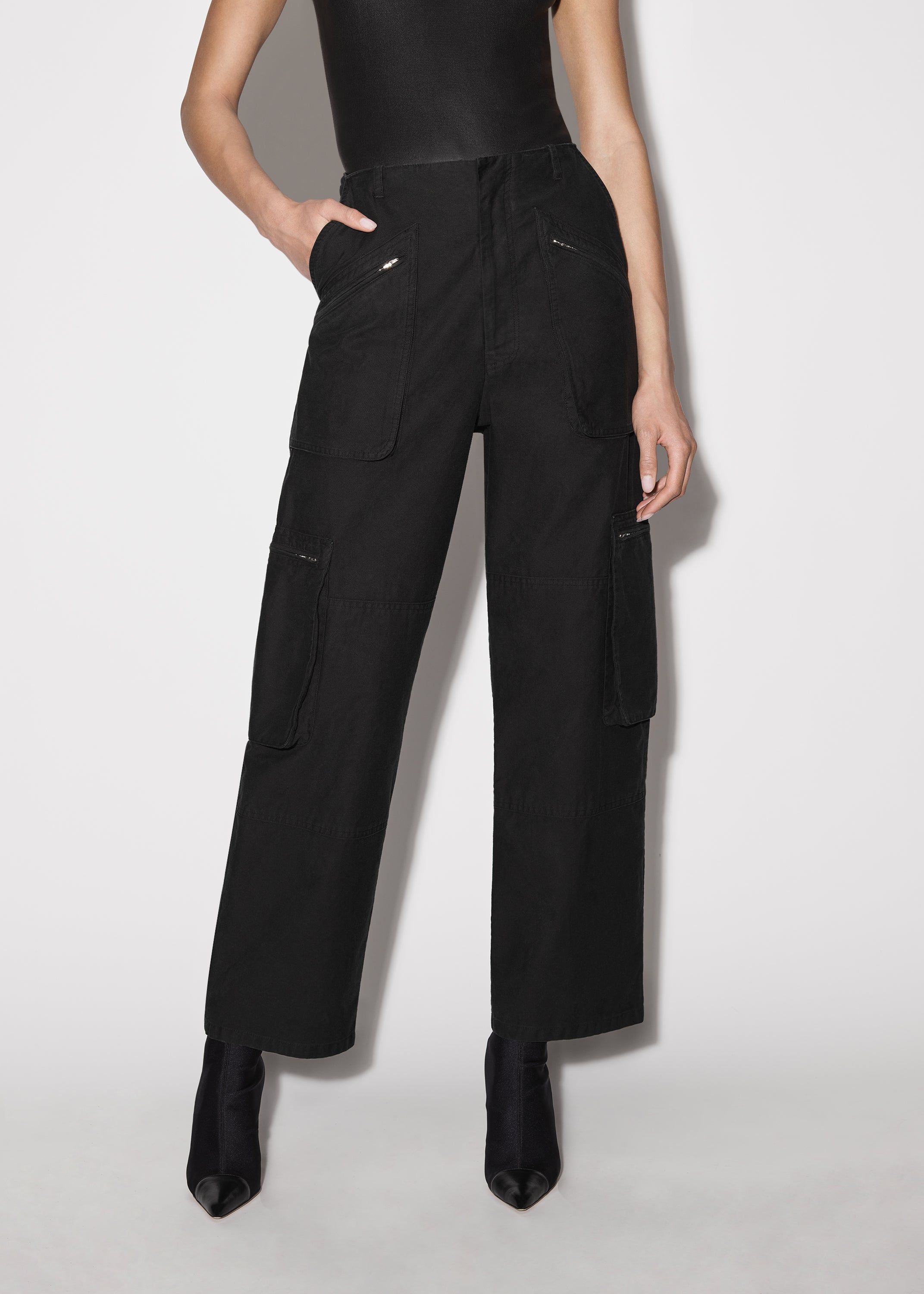 WOMEN - CARGO LOOSE STRAIGHT - BLACK sold by AMIRI product image thumbnail 3