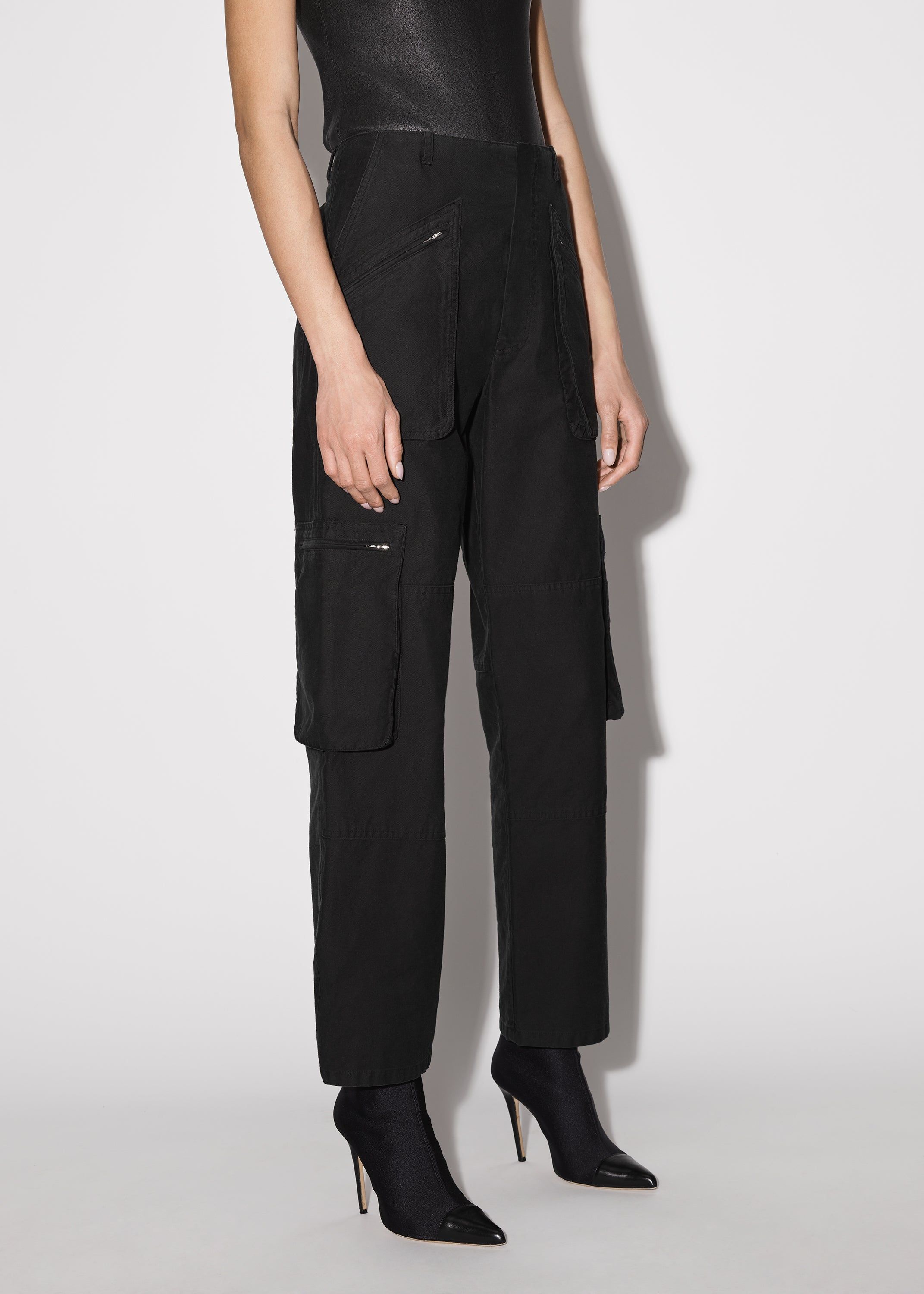 WOMEN - CARGO LOOSE STRAIGHT - BLACK sold by AMIRI product image thumbnail 4