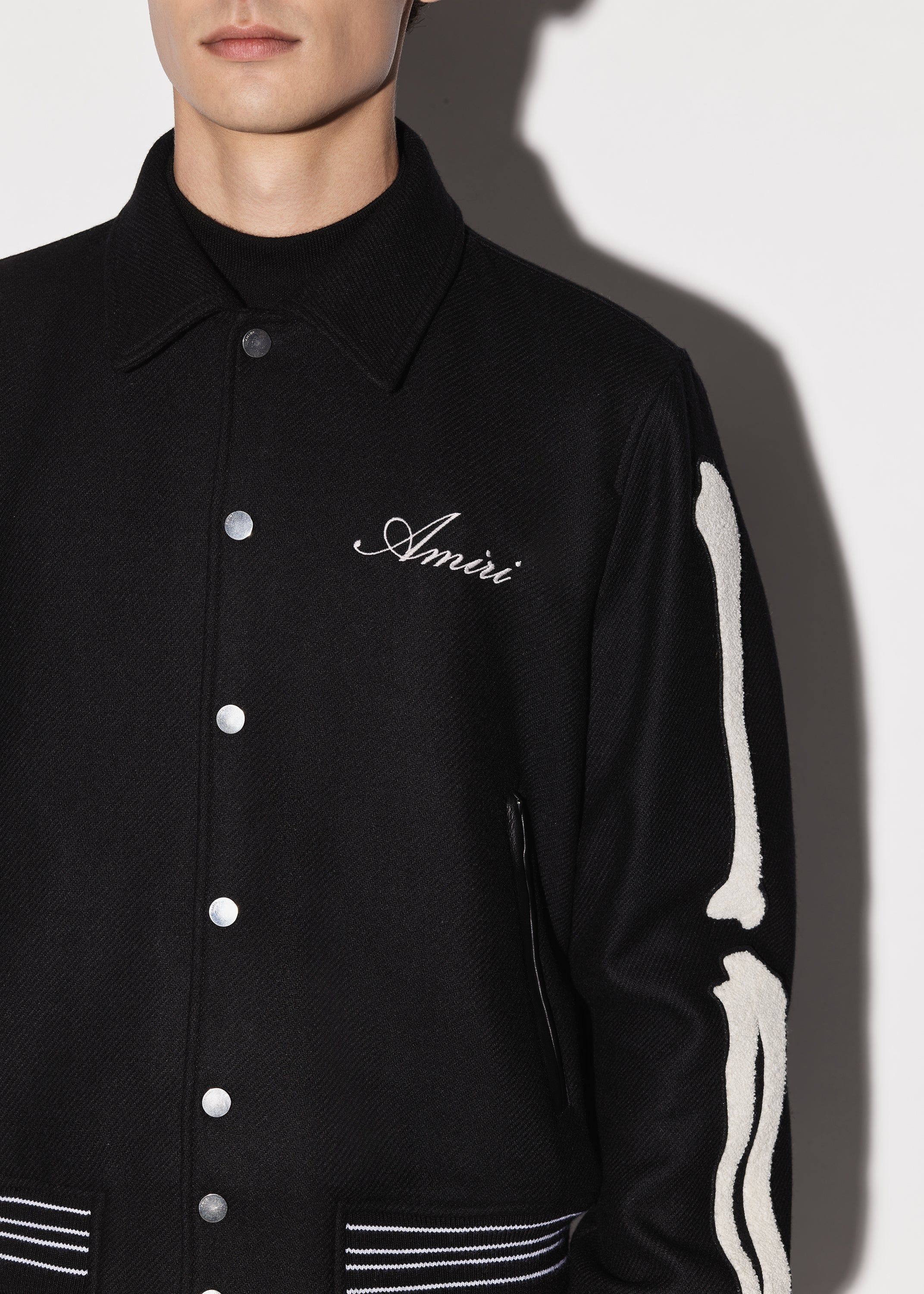 BONES JACKET - Black White sold by AMIRI product image thumbnail 5