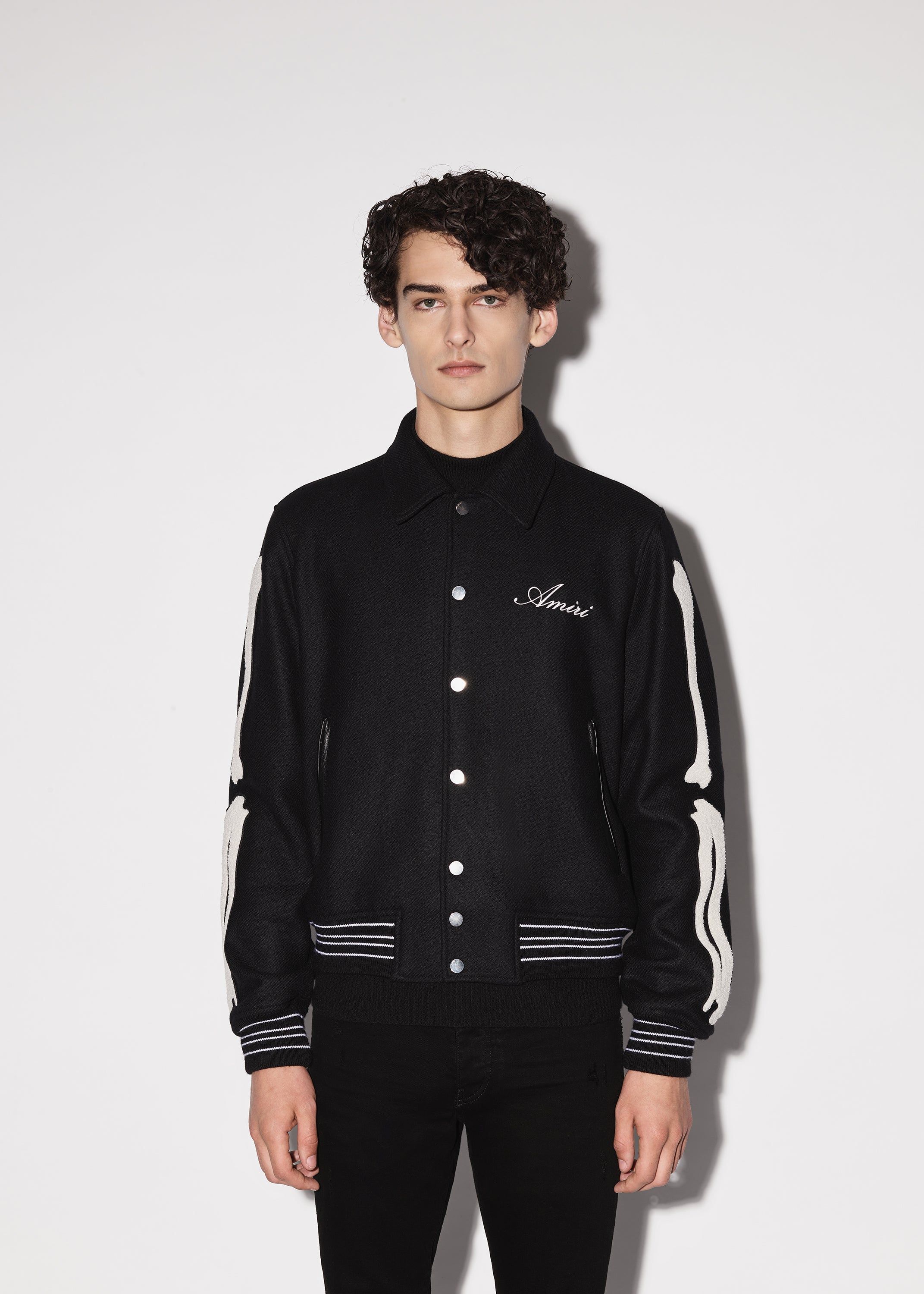 BONES JACKET - Black White sold by AMIRI product image thumbnail 2