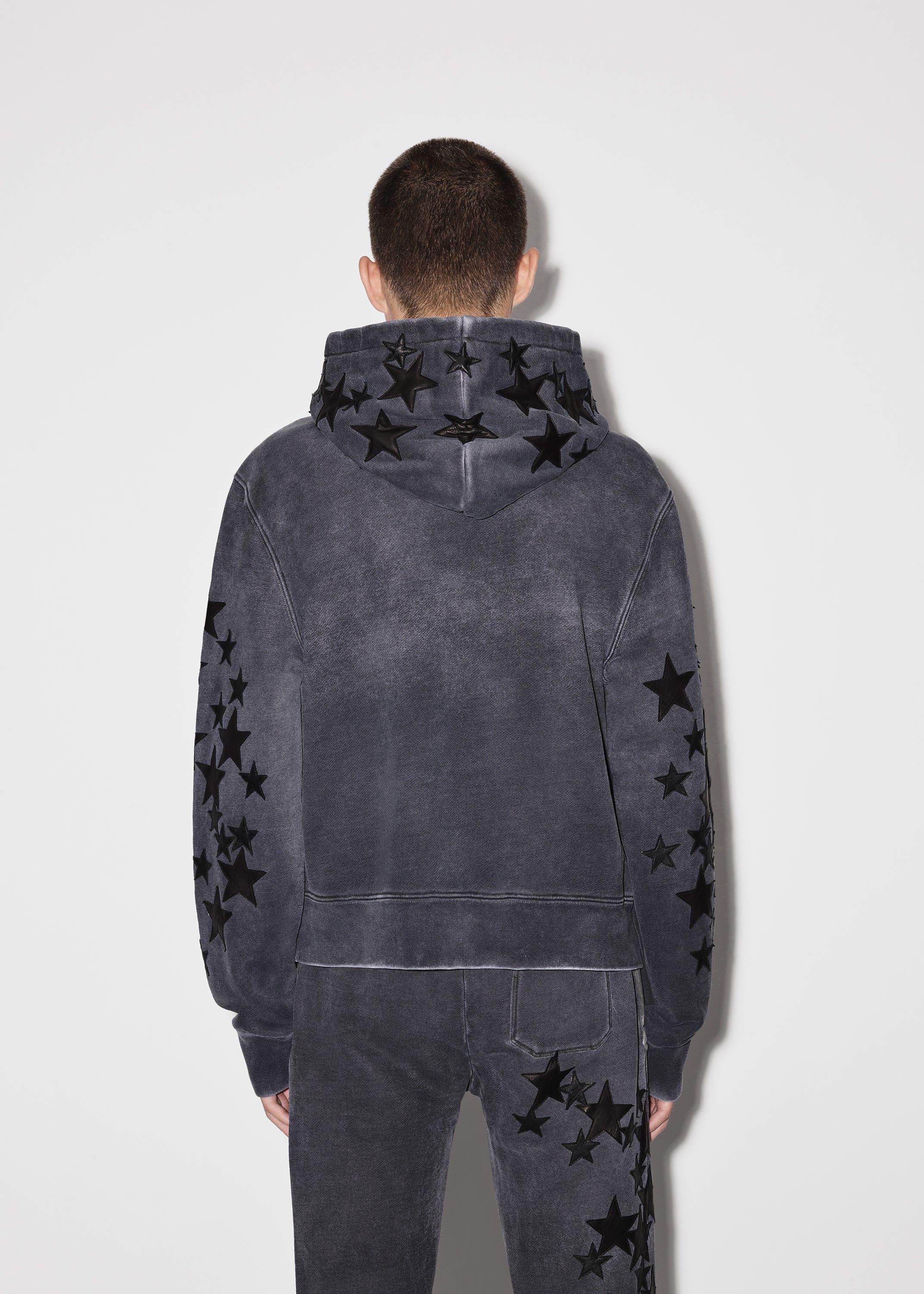 PIGMENT SPRAY STAR HOODIE - HEATHER BLACK sold by AMIRI product image thumbnail 4