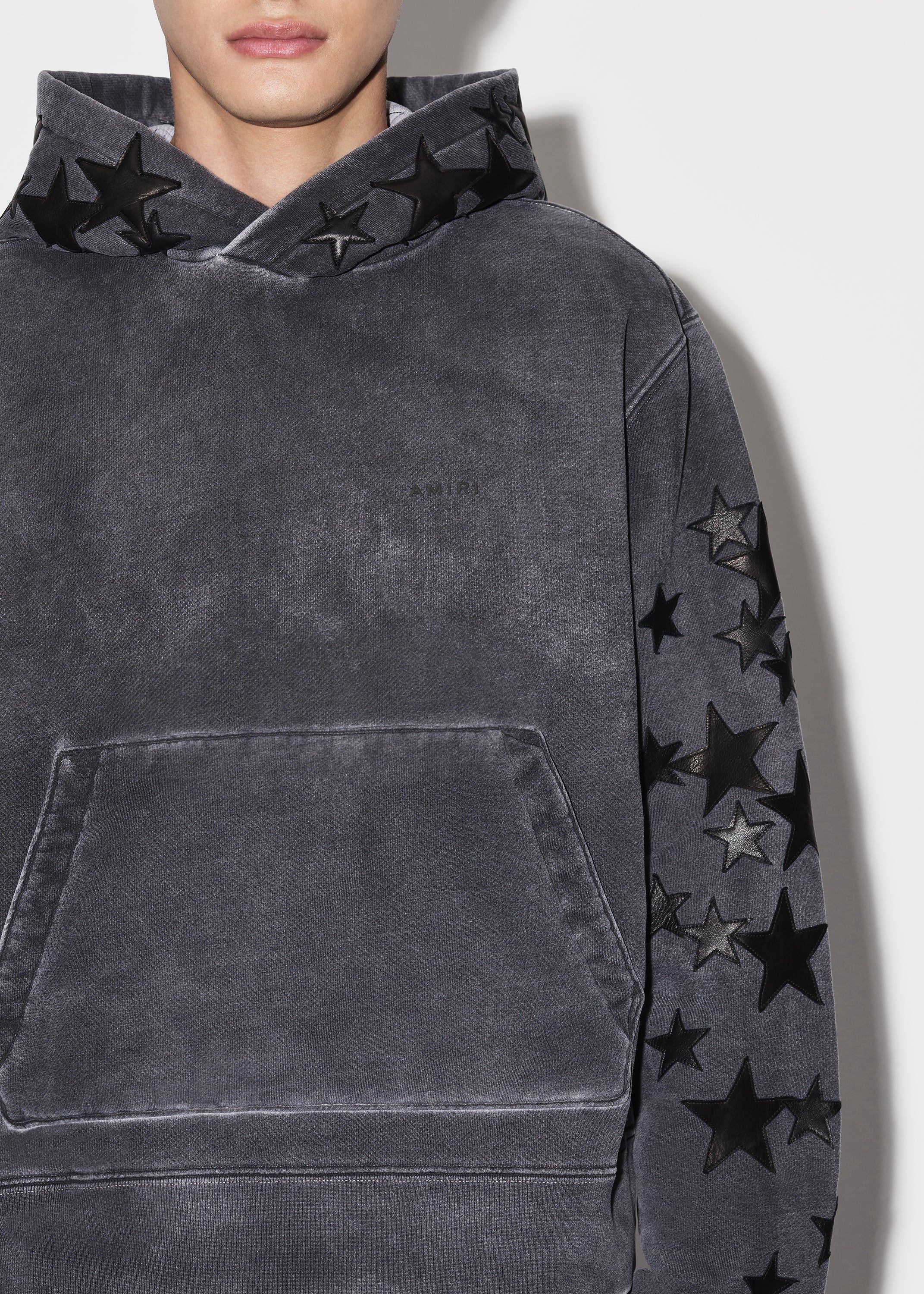 PIGMENT SPRAY STAR HOODIE - HEATHER BLACK sold by AMIRI product image thumbnail 5
