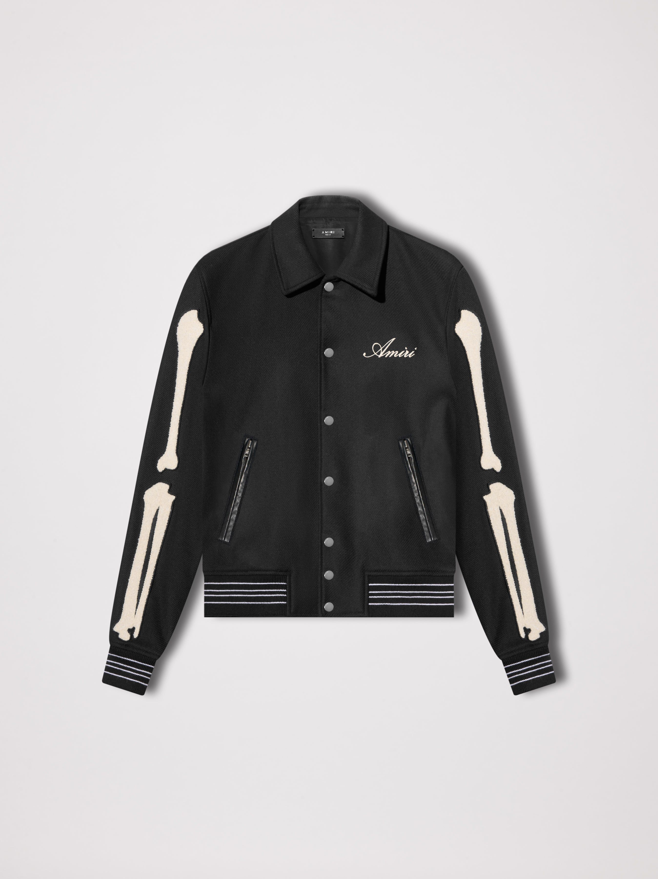 BONES JACKET - Black White sold by AMIRI