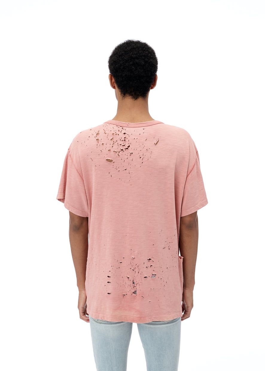Washed Shotgun Tee - Peach sold by AMIRI product image thumbnail 4