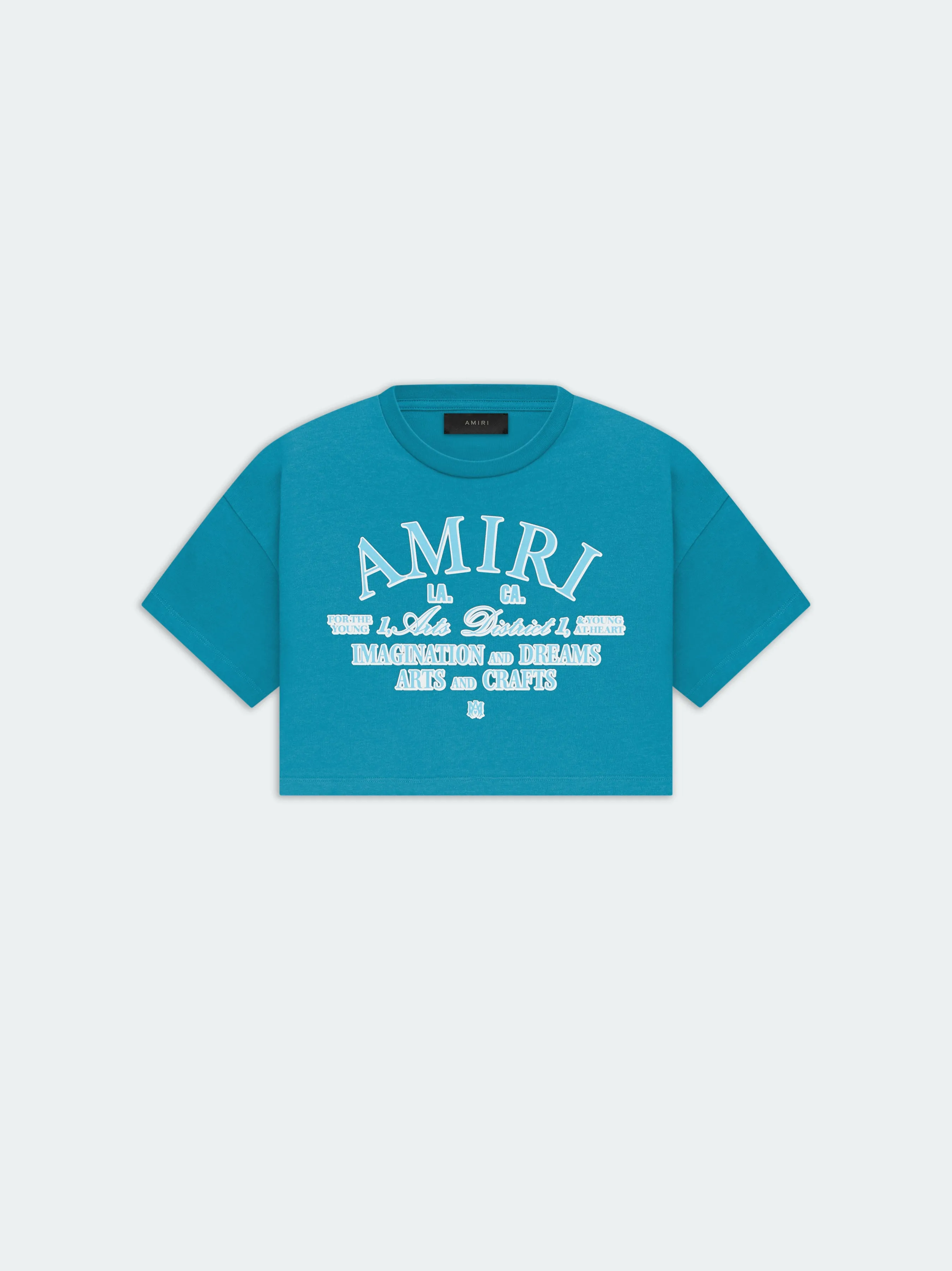 WOMEN - ARTS DISTRICT CROPPED TEE - Blue sold by AMIRI